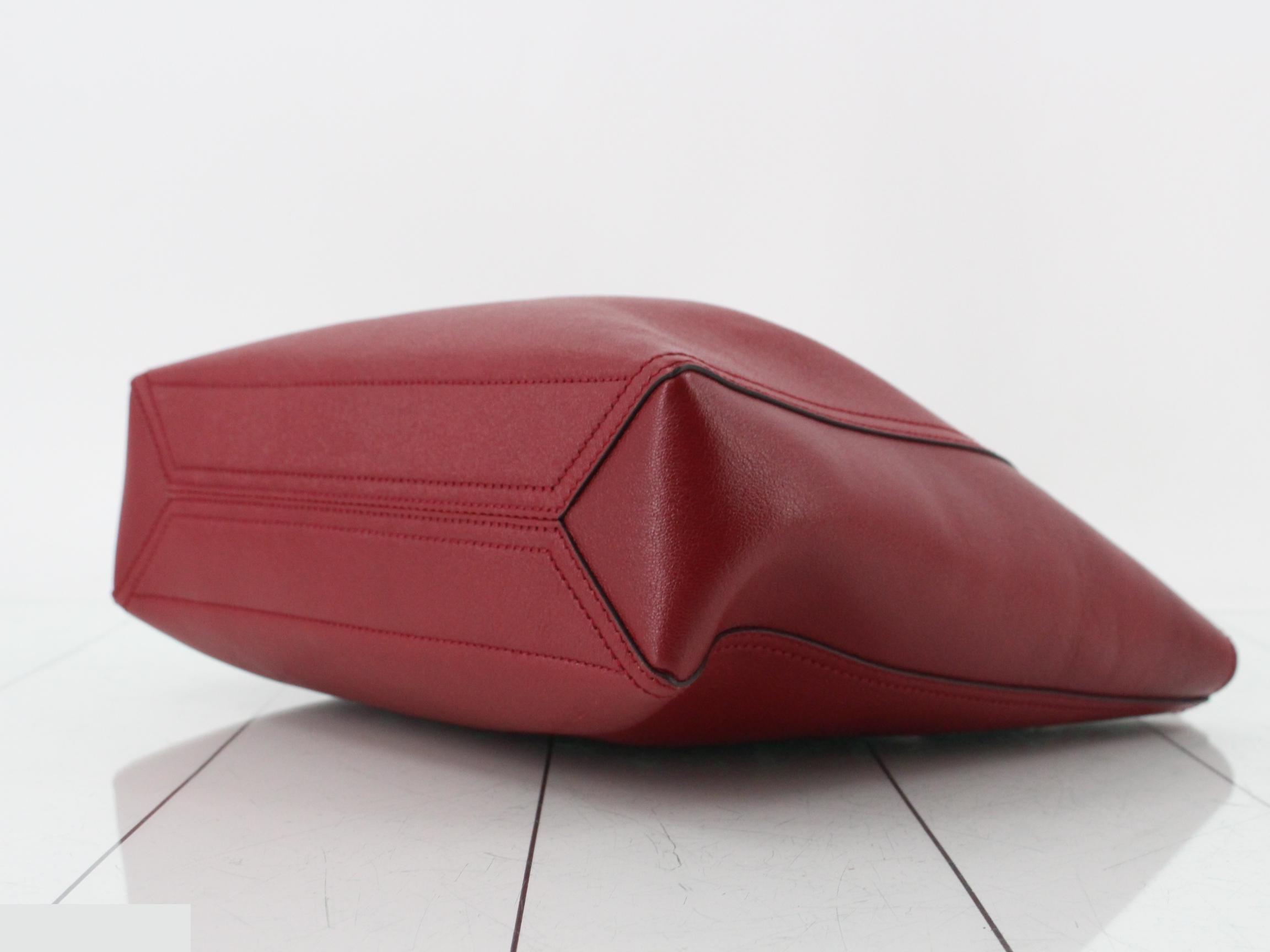 GG Marmont Leather Tote Bag, Red — view 6