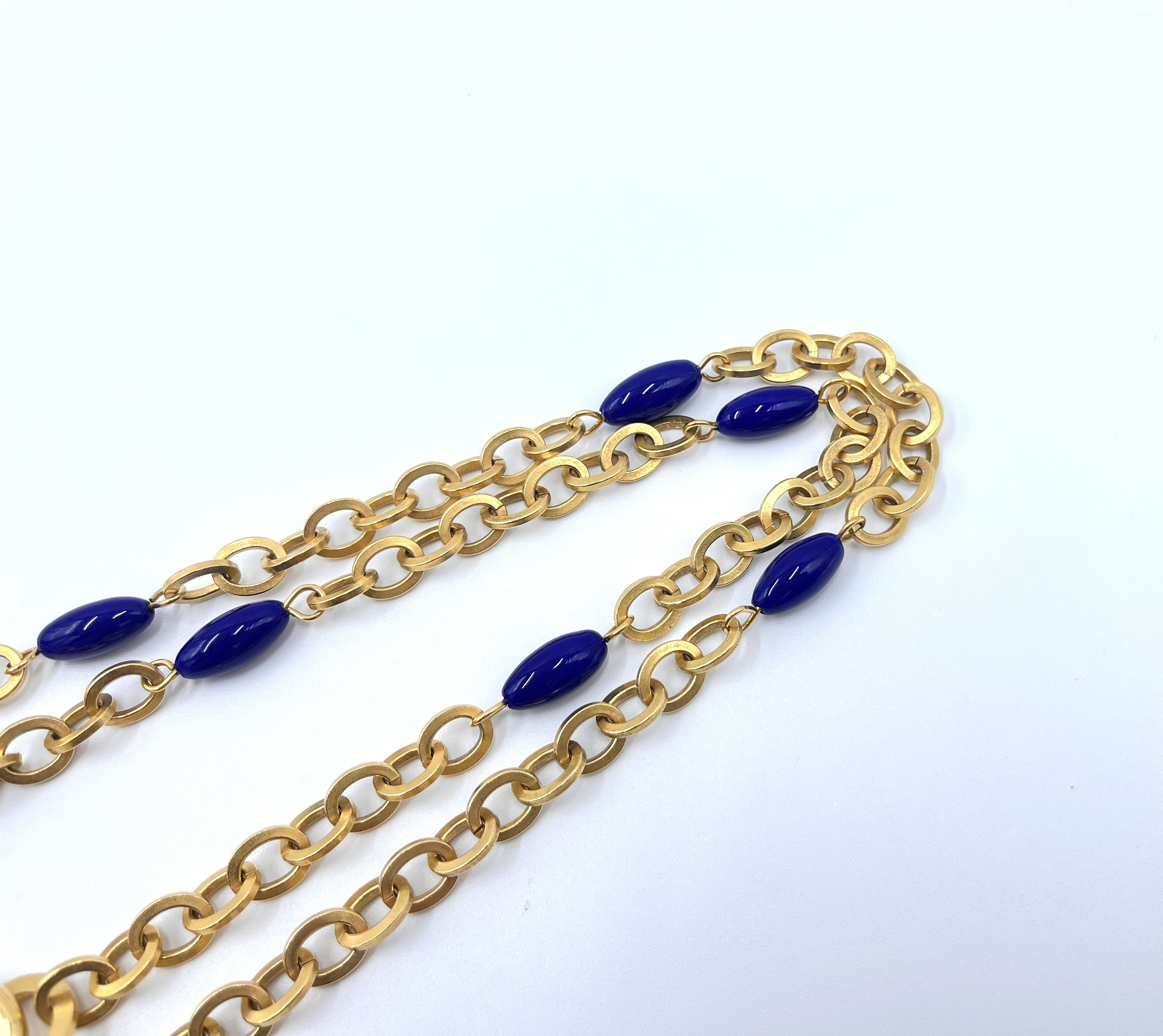 Coco Mark 95P GP x Colored Stone Gold Necklace — view 3