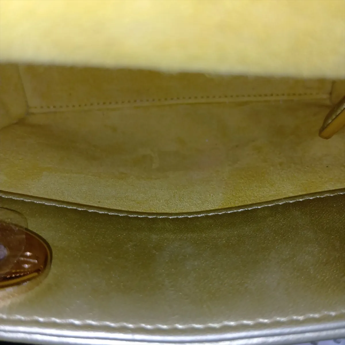 Lady Dior Mini Beaded Leather 2-Way Handbag, Yellow — view 14