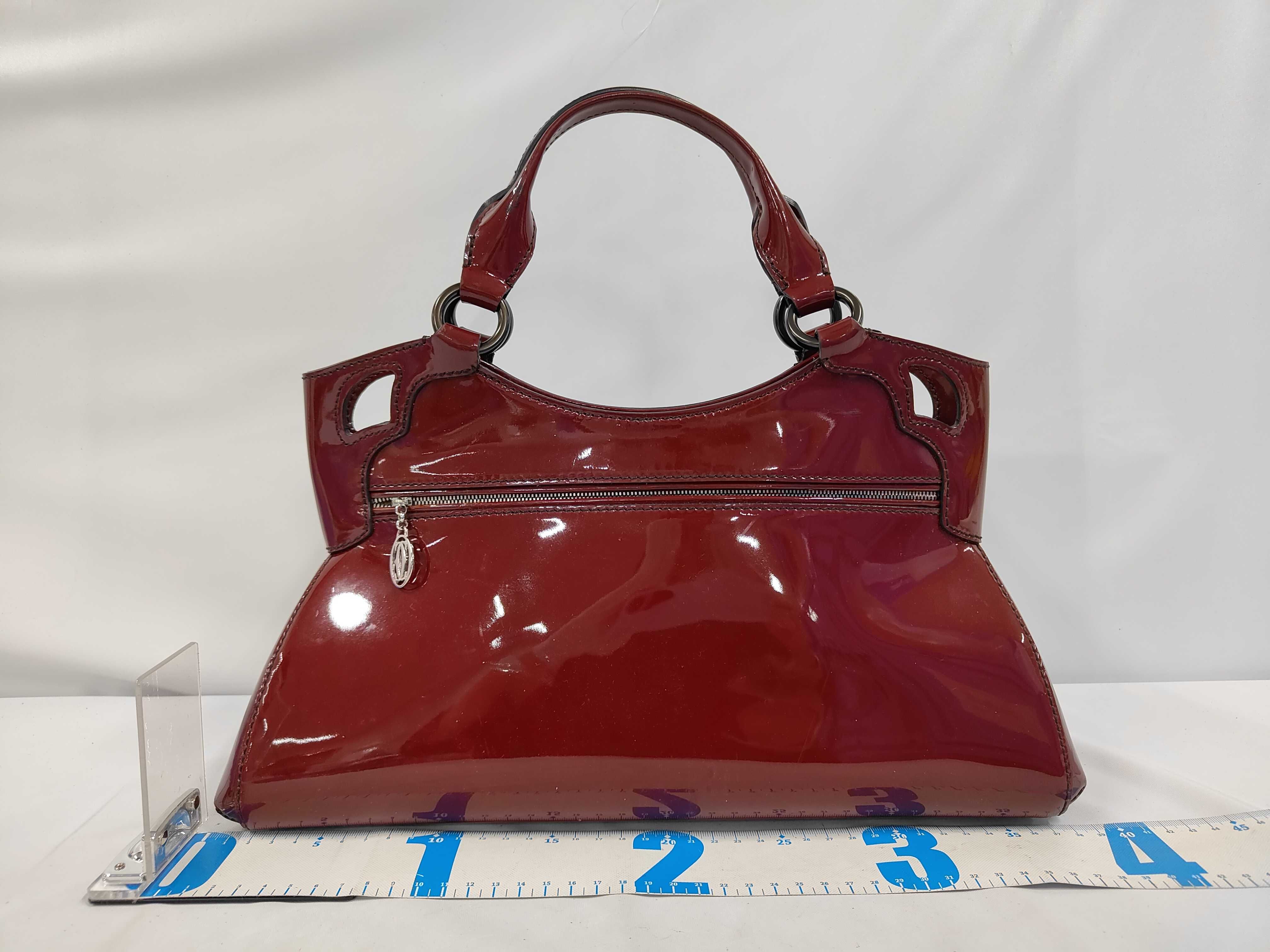 Marcello de Cartier Handbag, Patent Leather, Bordeaux — view 2
