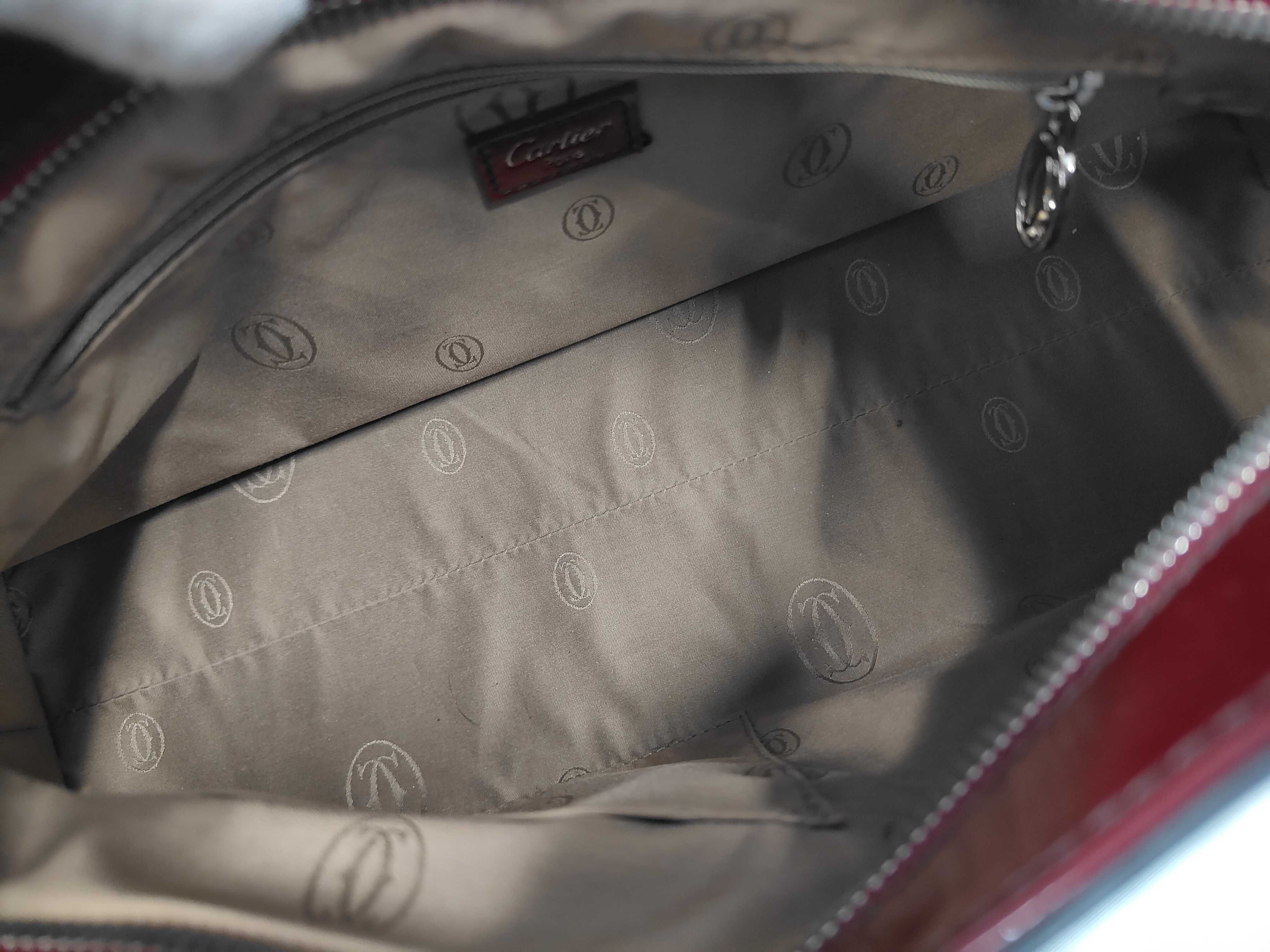Marcello de Cartier Handbag, Patent Leather, Bordeaux — view 7
