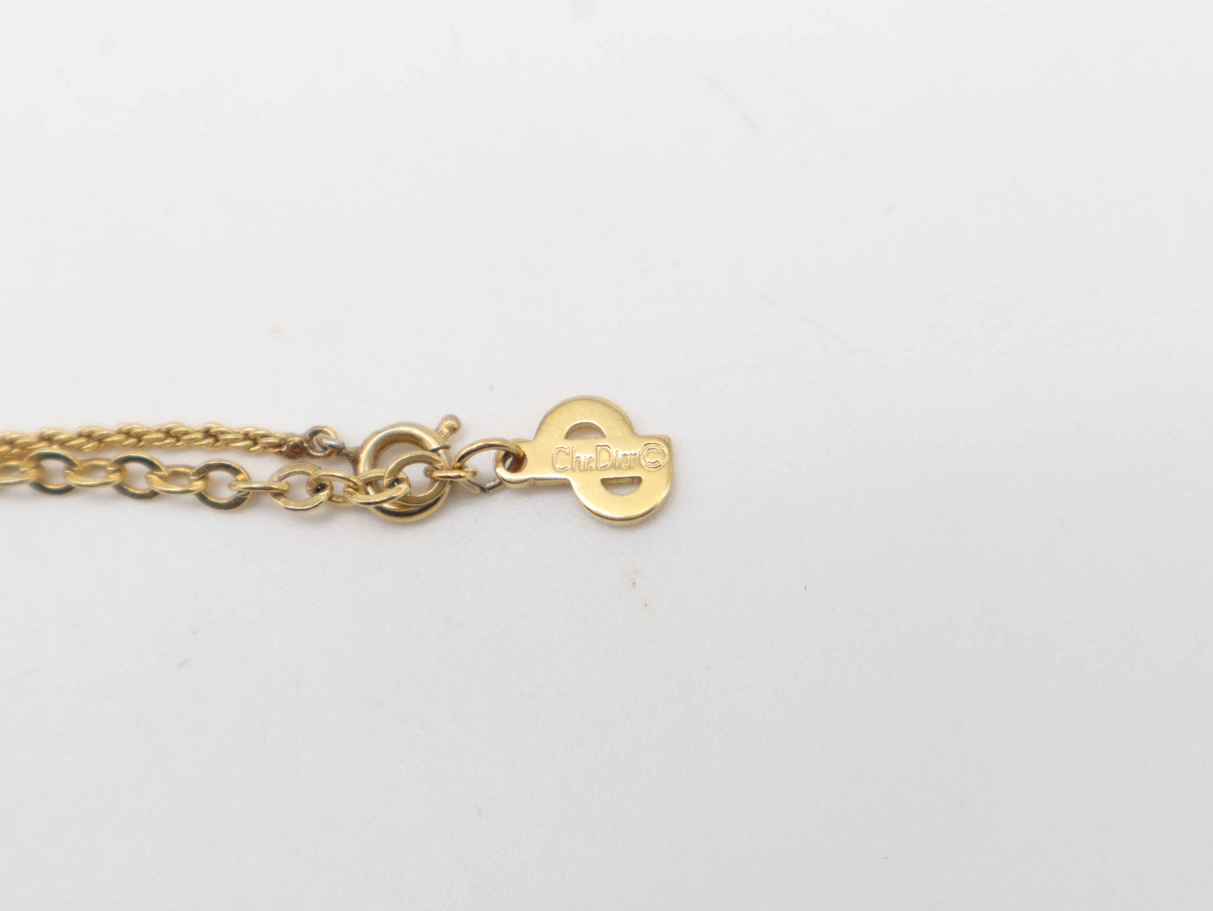 Heart Motif Logo Necklace with Rhinestones — view 4