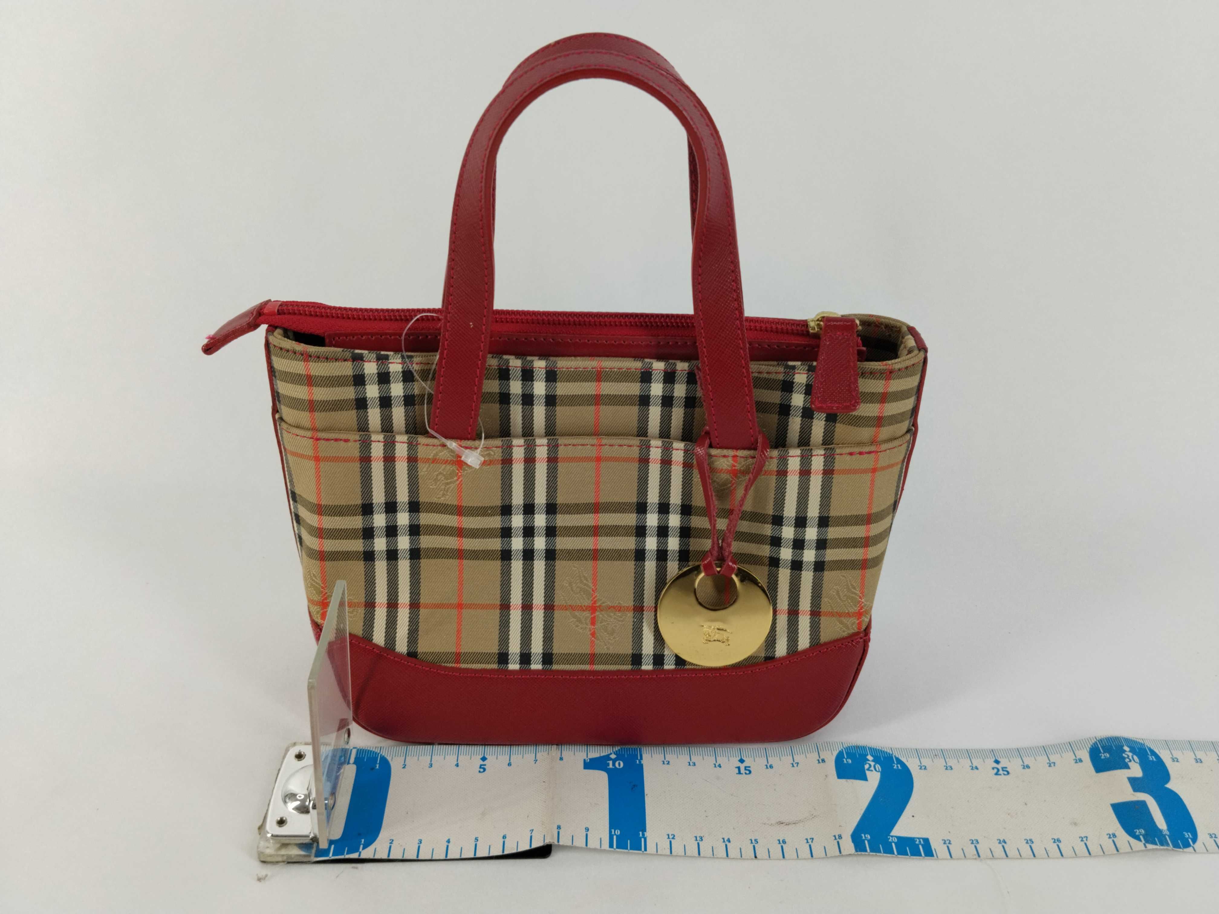 Nova Check Mini Handbag (Red) — view 2