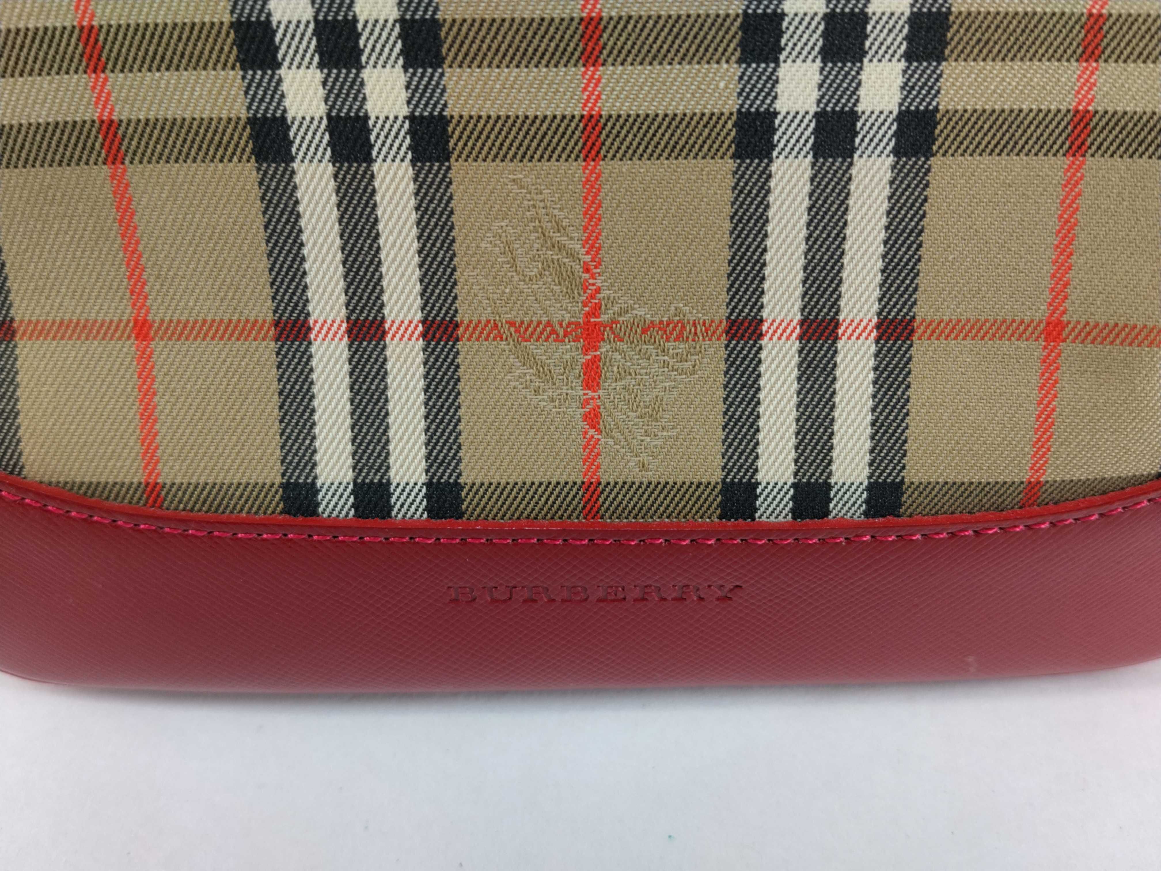 Nova Check Mini Handbag (Red) — view 12