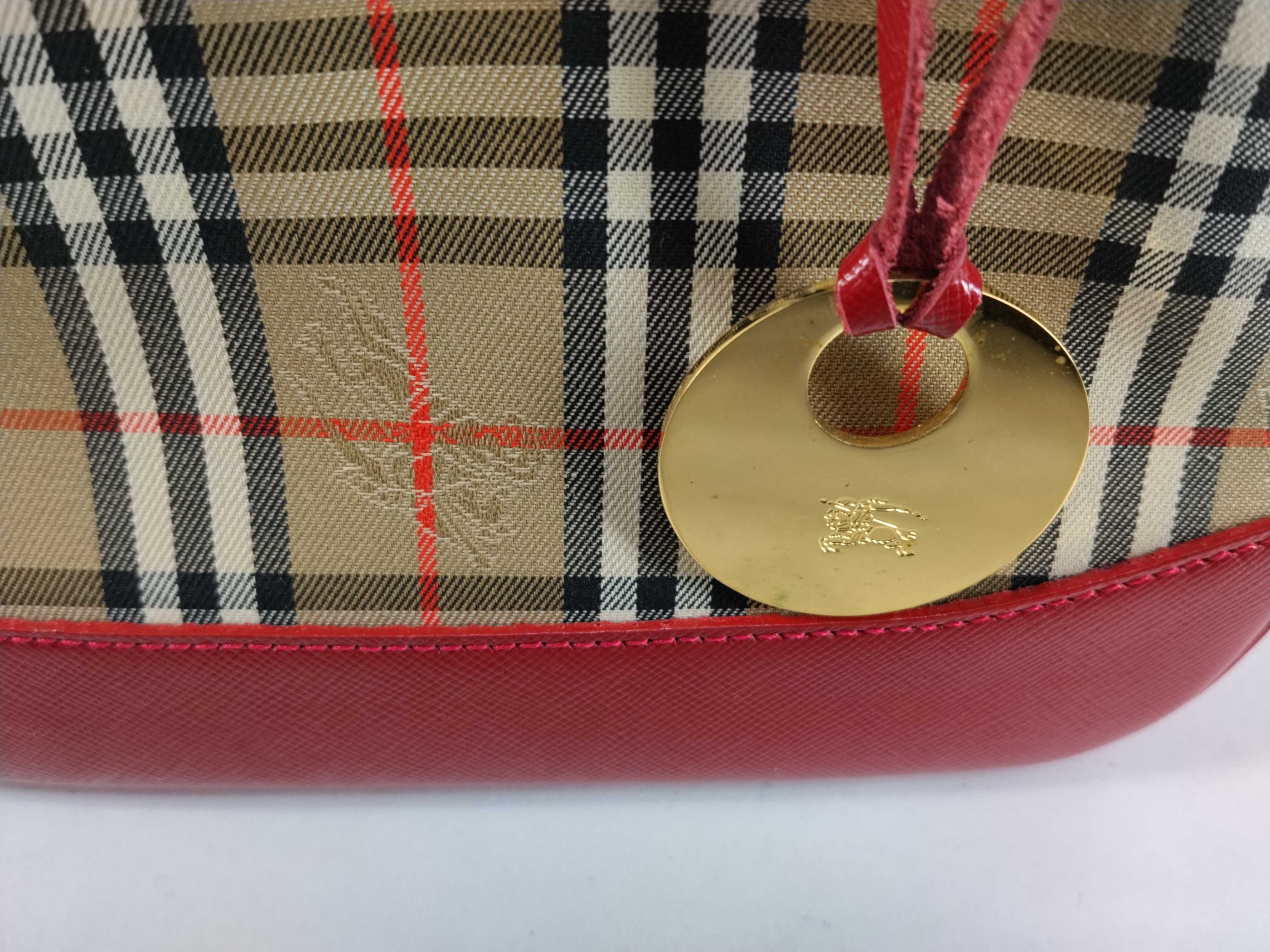 Nova Check Mini Handbag (Red) — view 14
