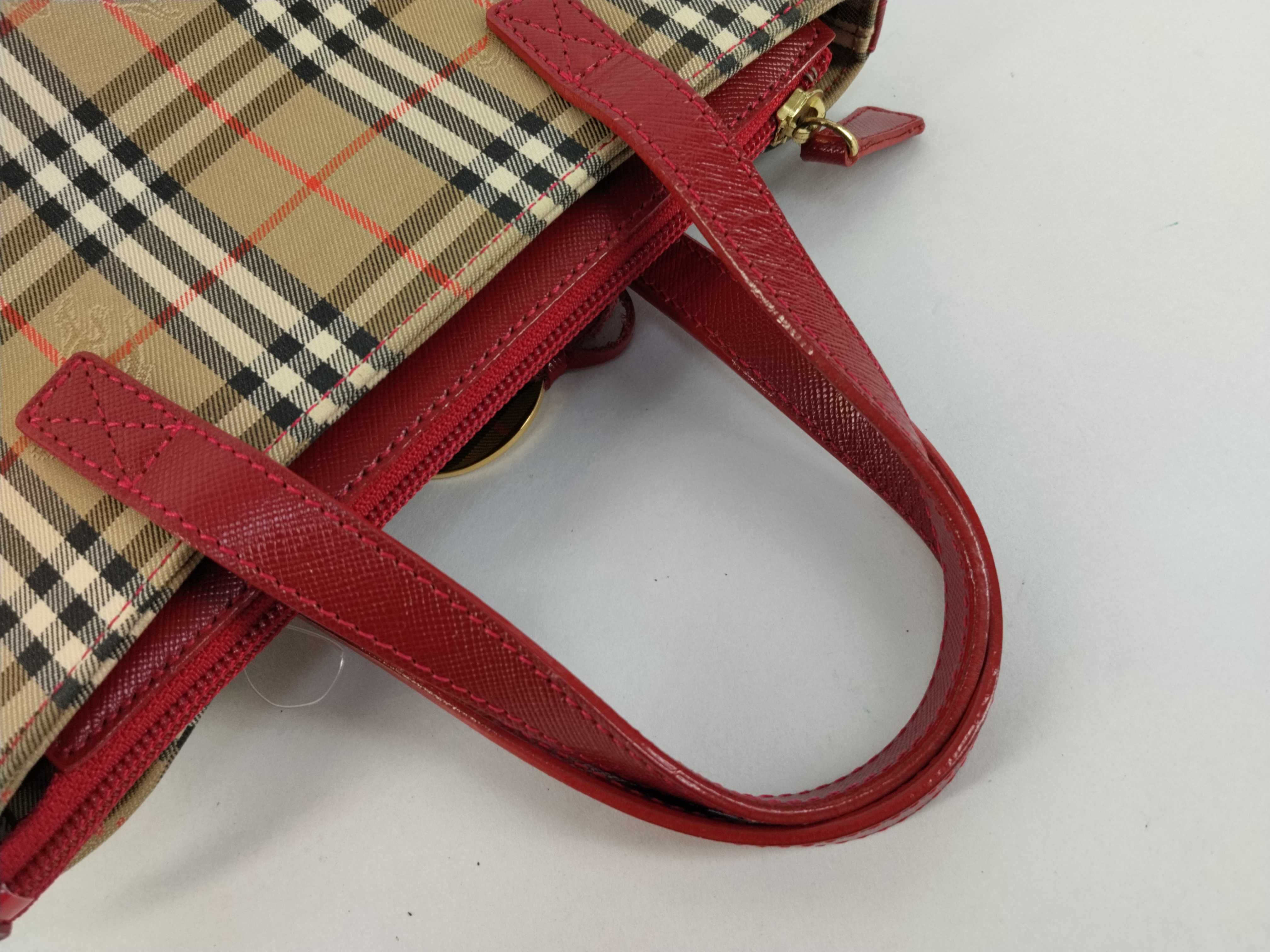 Nova Check Mini Handbag (Red) — view 3