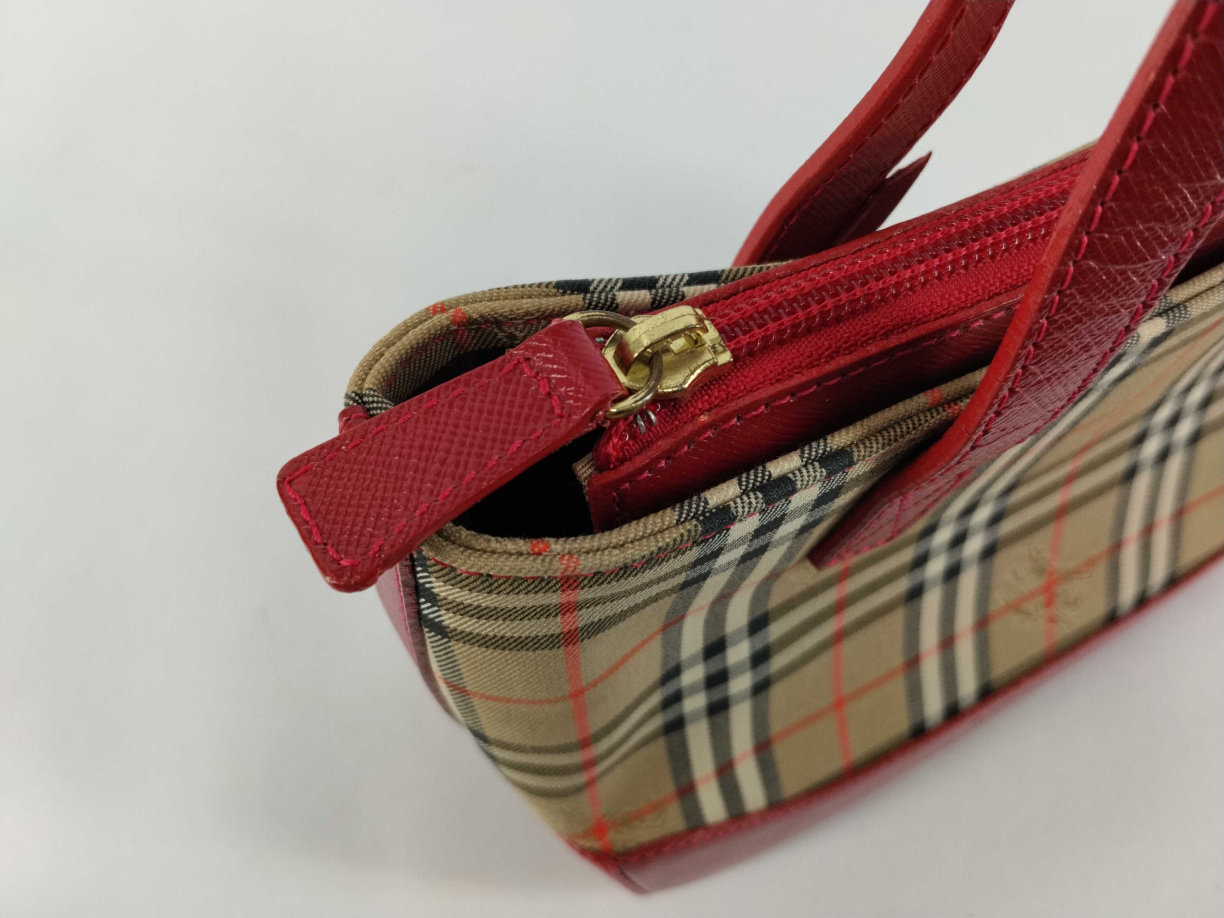 Nova Check Mini Handbag (Red) — view 8