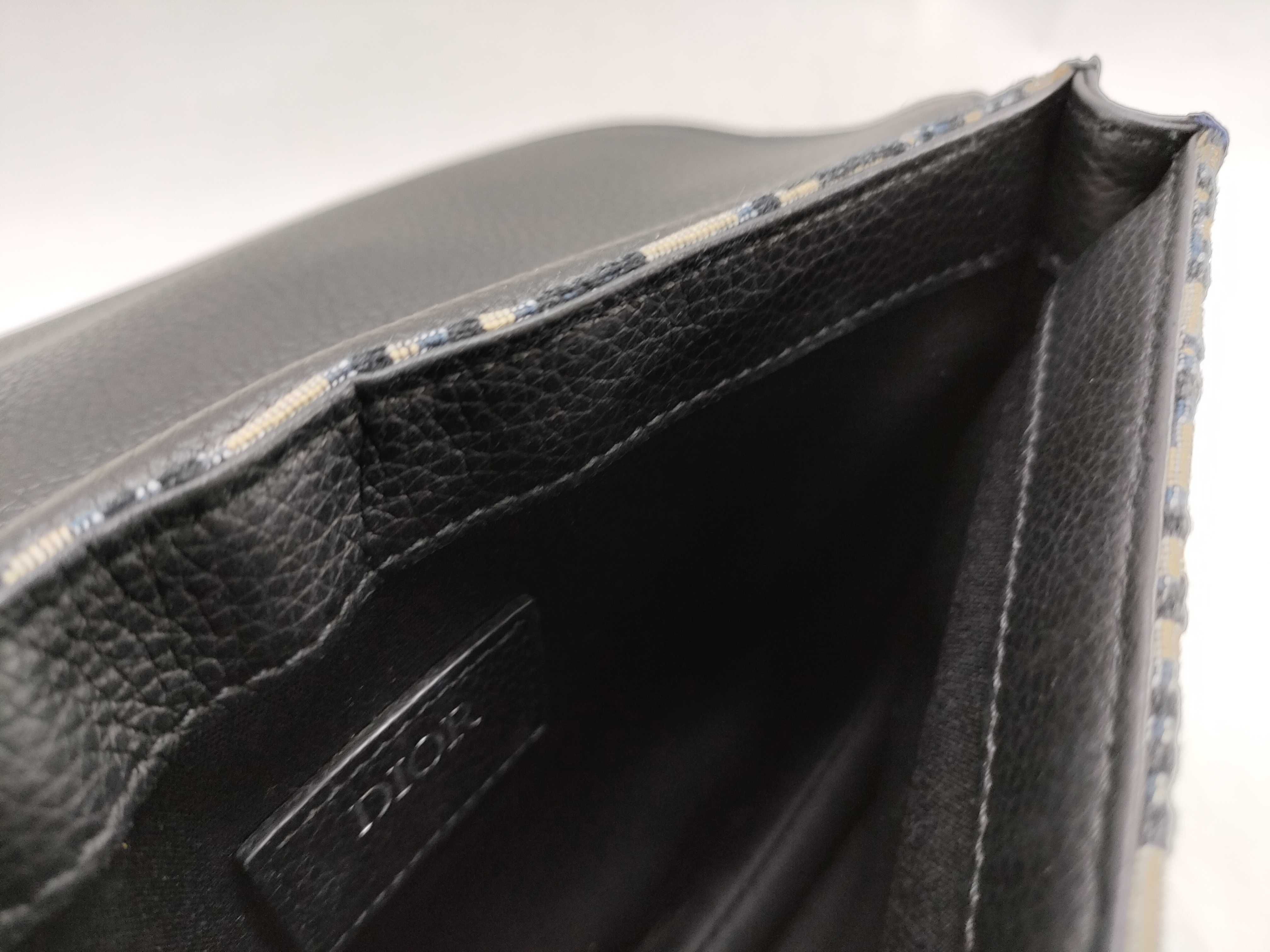 Trotter Dior Oblique Saddle Bag Canvas Shoulder Bag — view 9