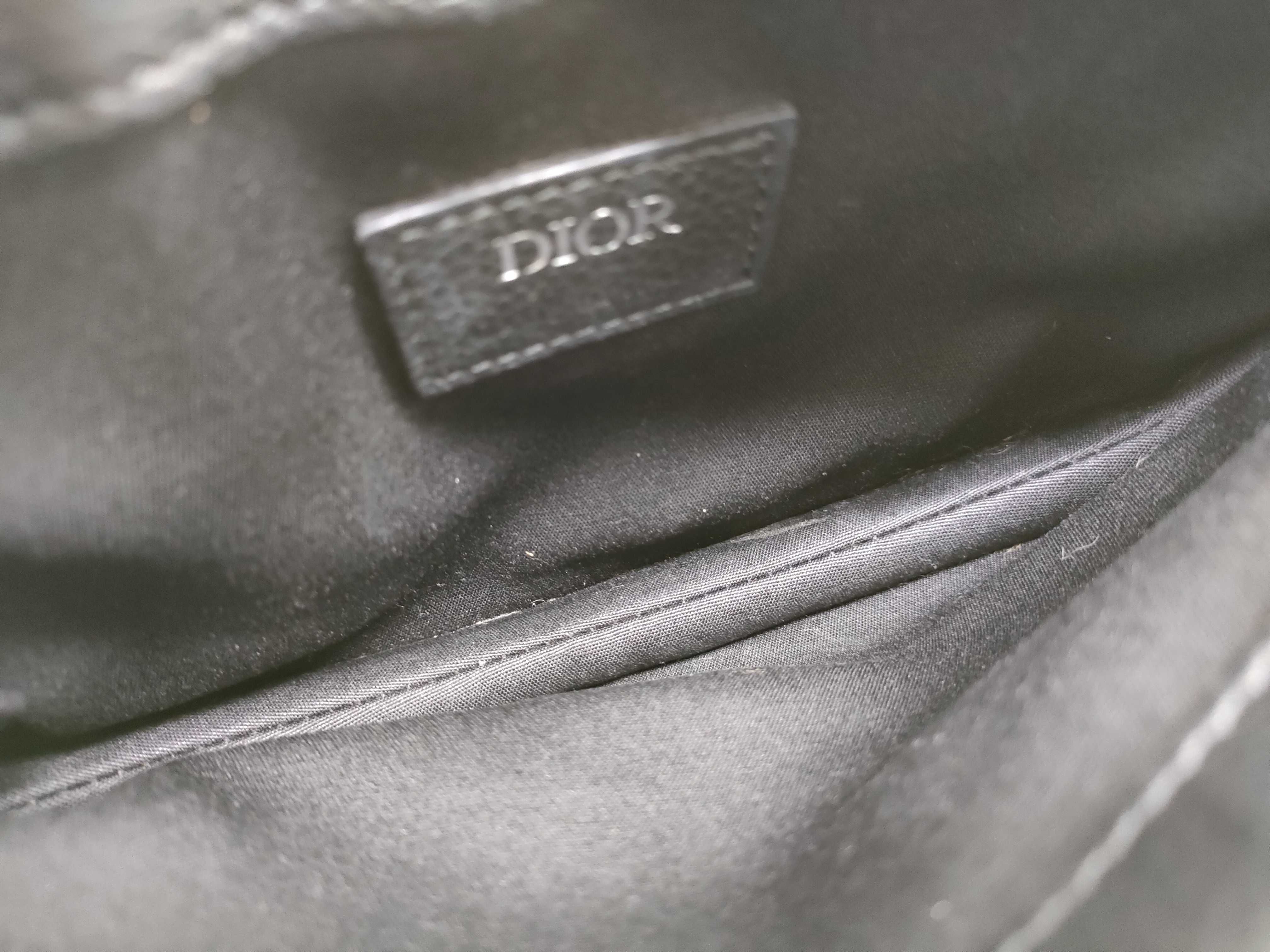Trotter Dior Oblique Saddle Bag Canvas Shoulder Bag — view 10