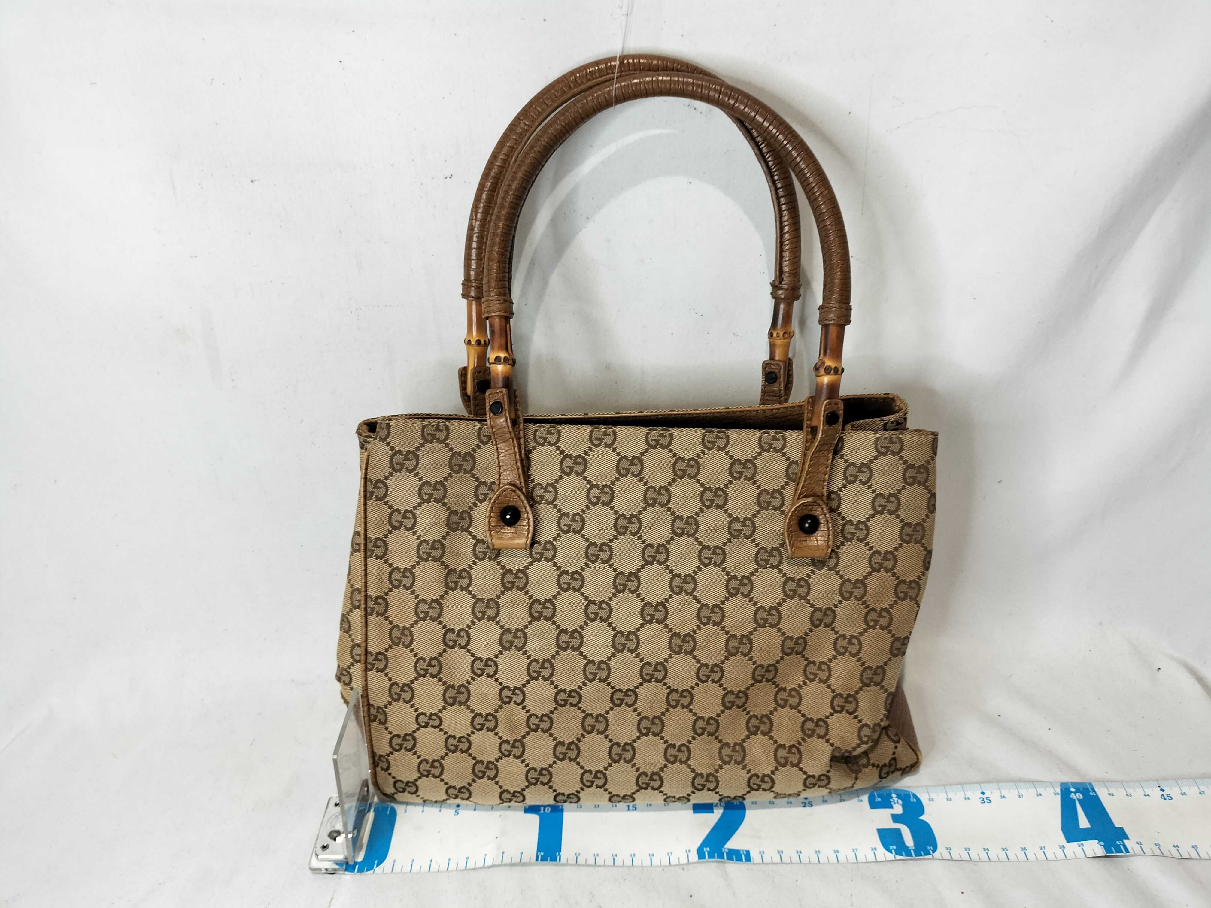 Bamboo 112526 213317 GG Canvas Handbag — view 2