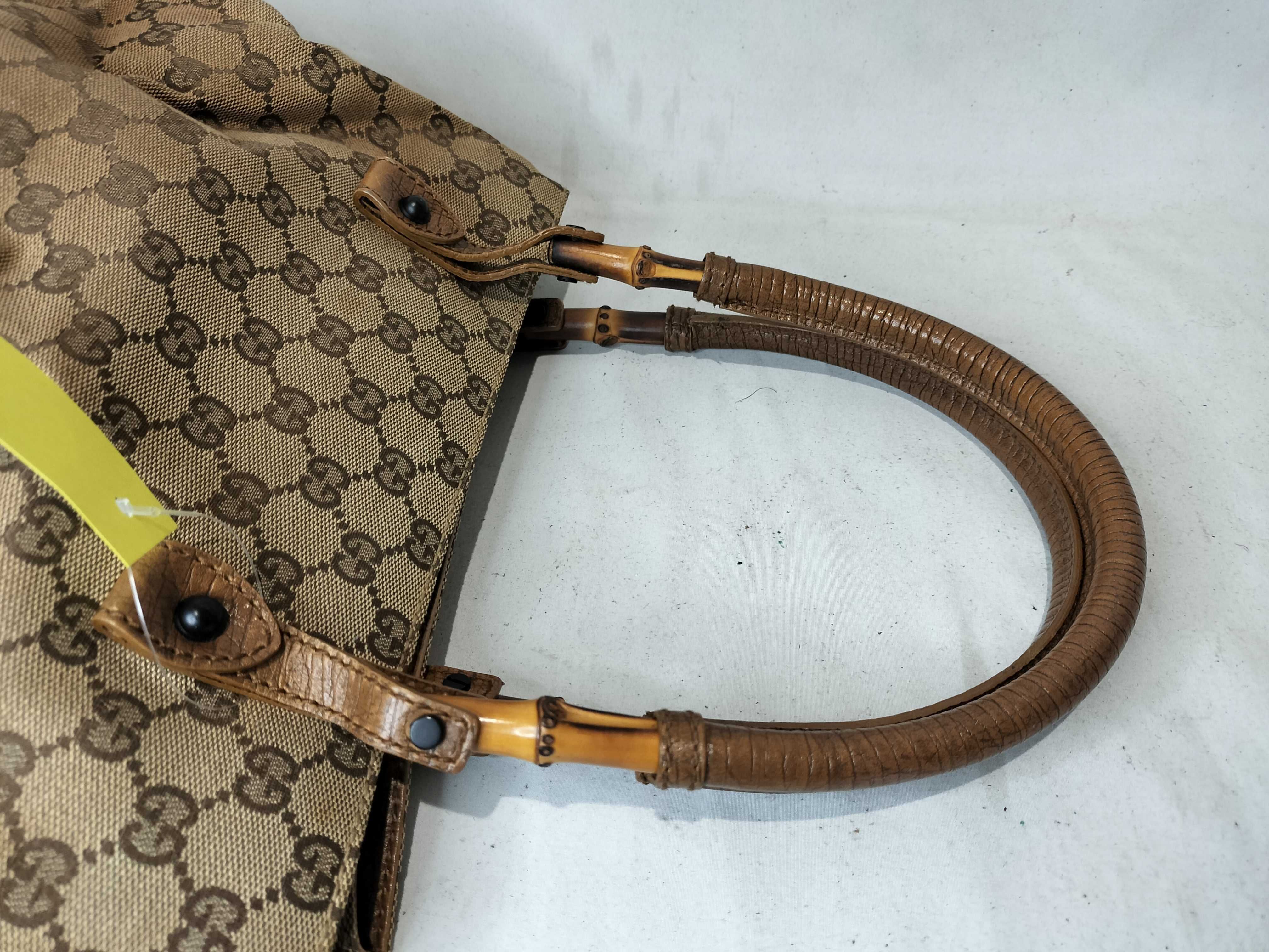 Bamboo 112526 213317 GG Canvas Handbag — view 3