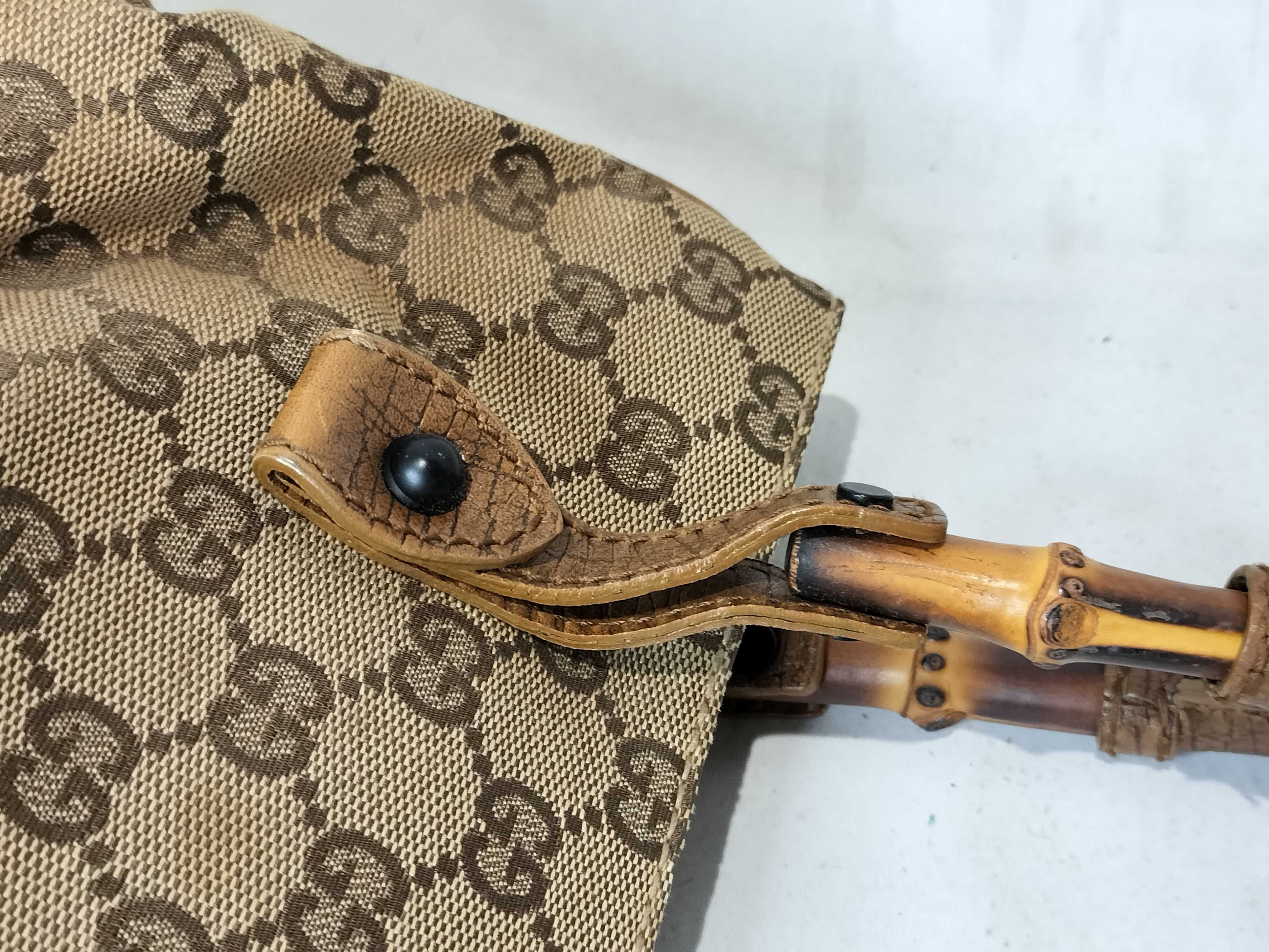 Bamboo 112526 213317 GG Canvas Handbag — view 5