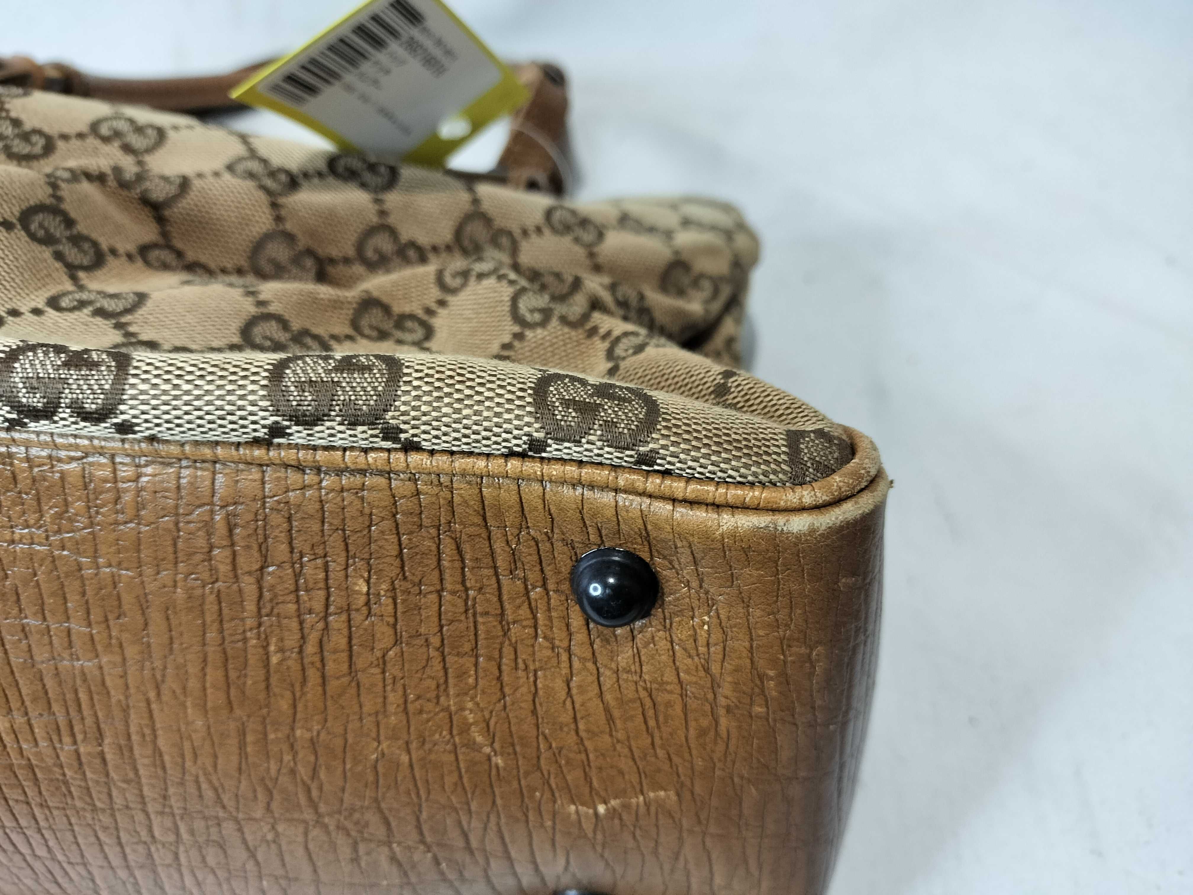Bamboo 112526 213317 GG Canvas Handbag — view 6