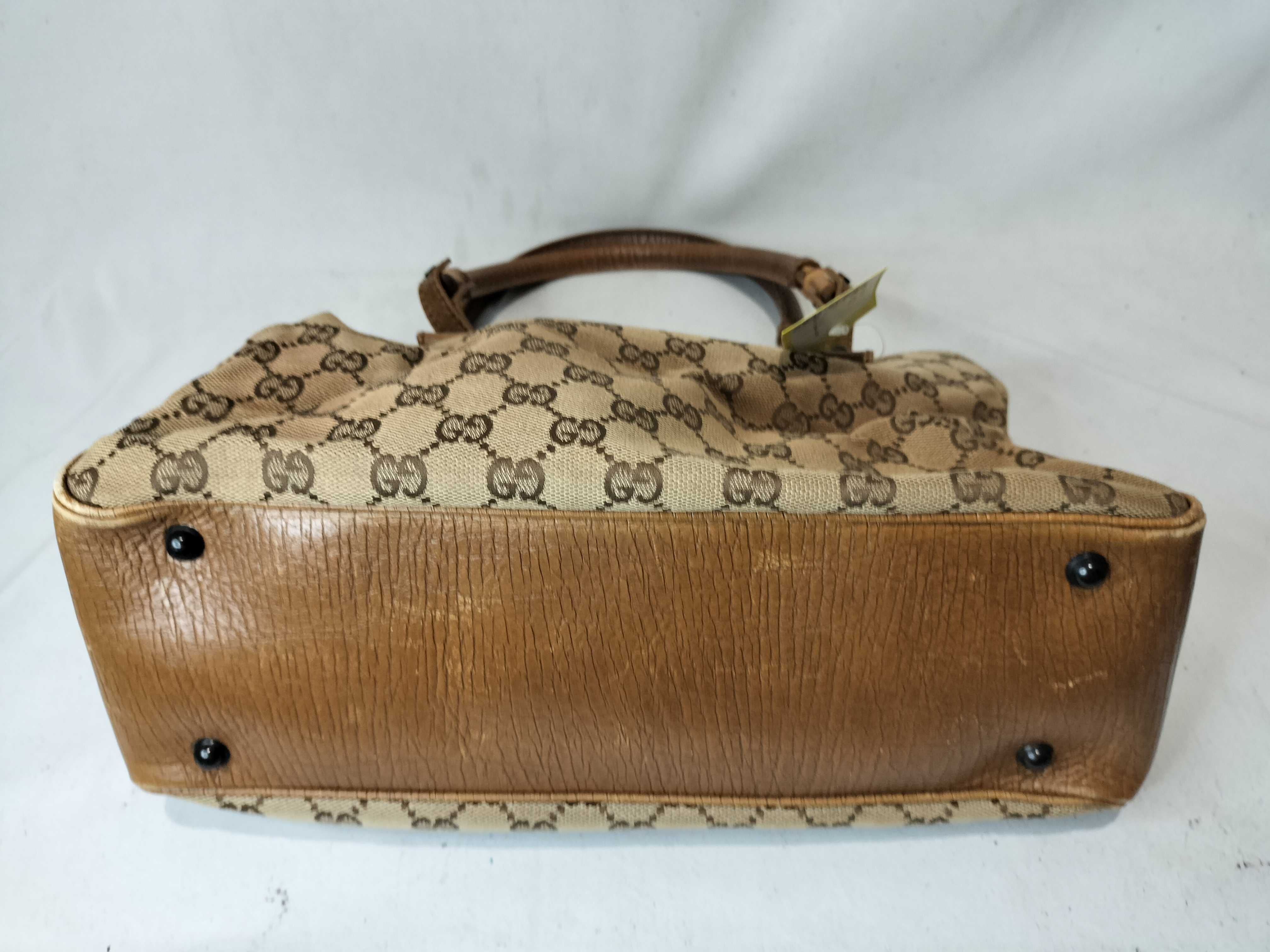 Bamboo 112526 213317 GG Canvas Handbag — view 7