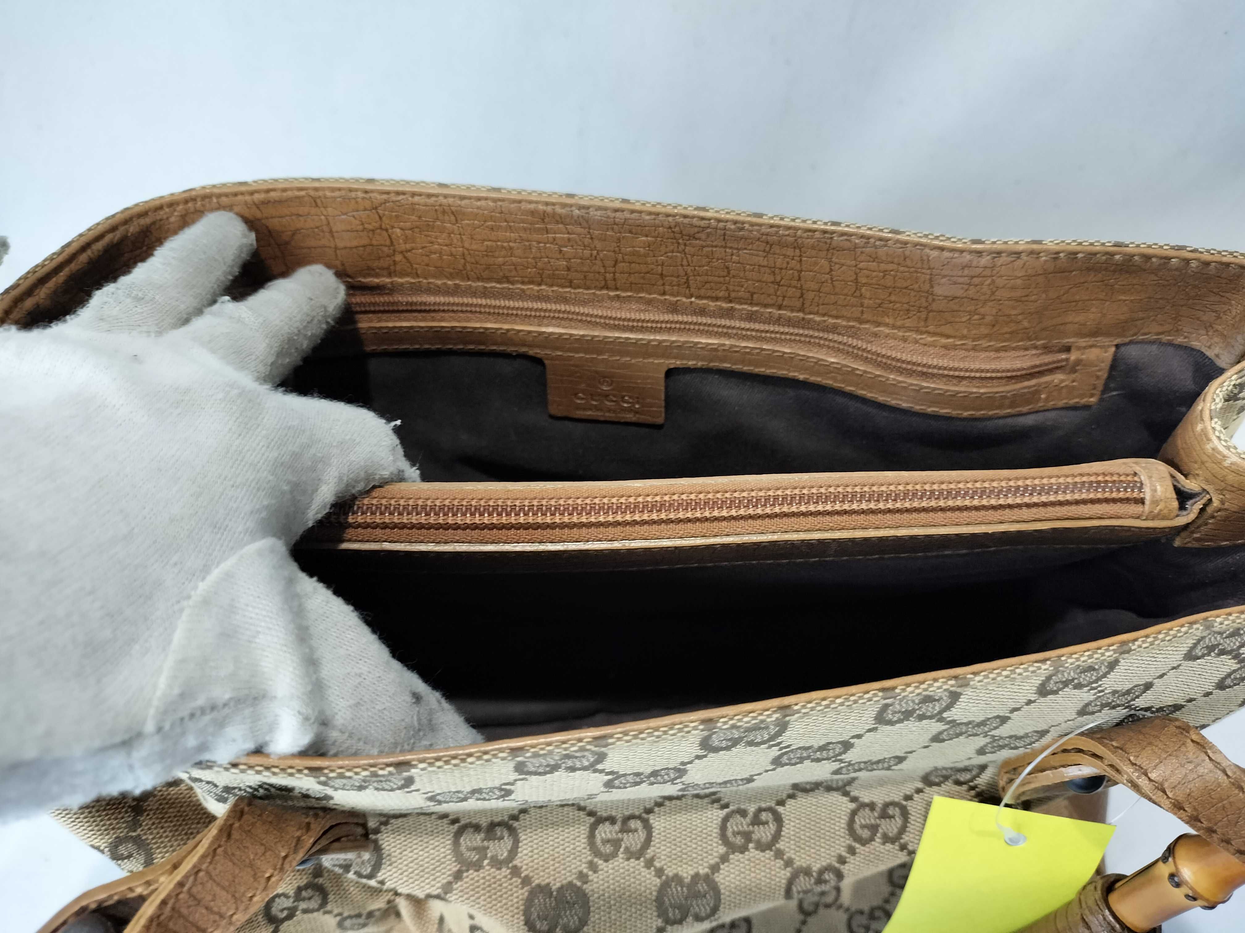 Bamboo 112526 213317 GG Canvas Handbag — view 8