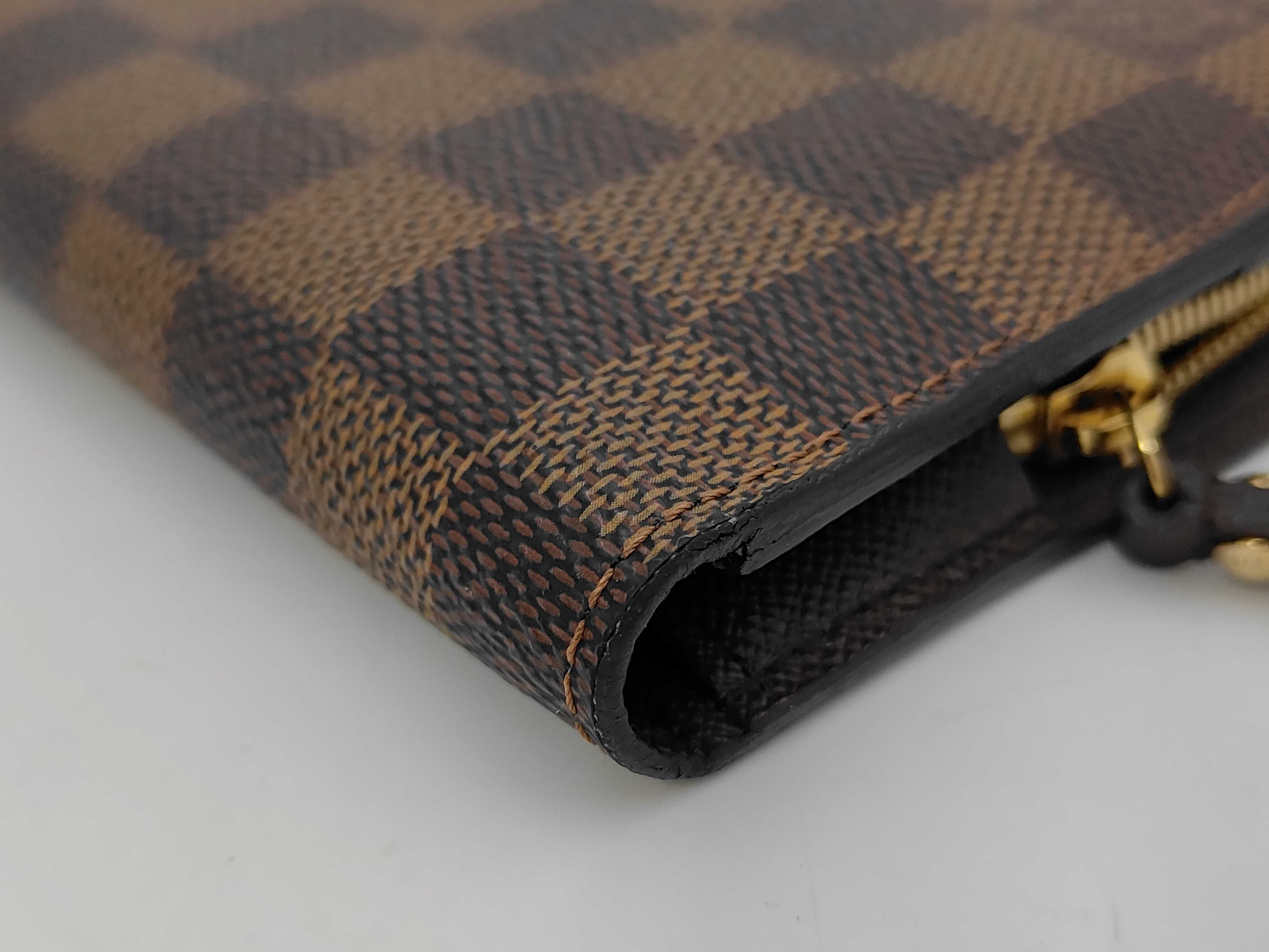 Damier LV Damier Long Wallet with Box and Dust Bag — view 3