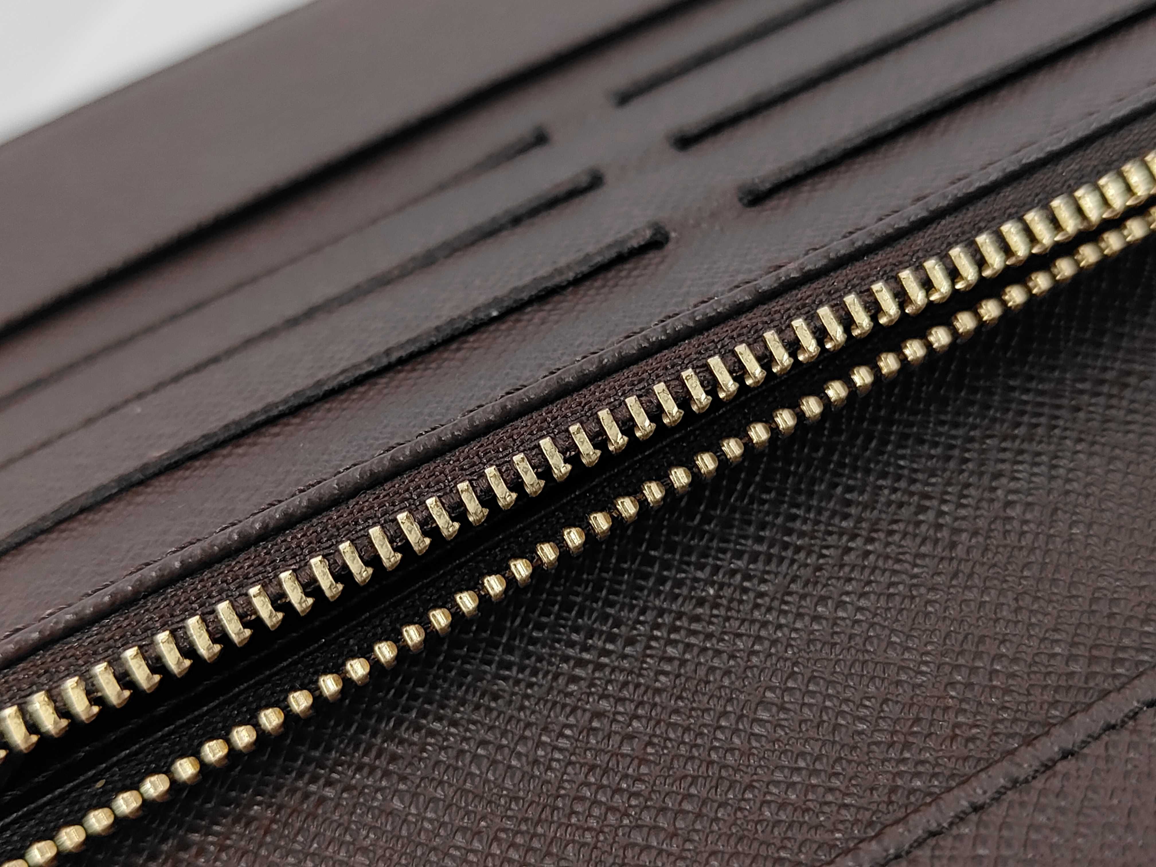 Damier LV Damier Long Wallet with Box and Dust Bag — view 9