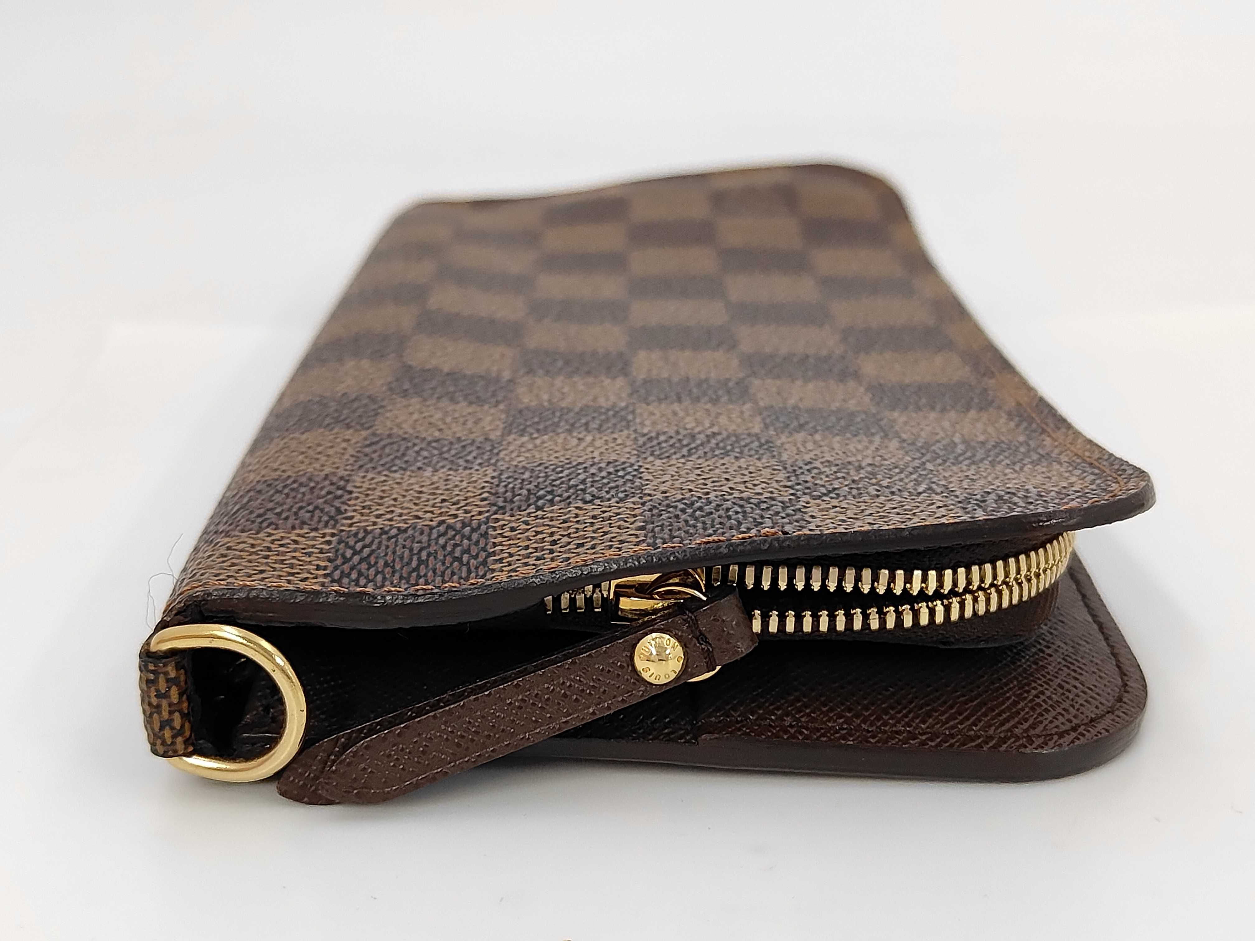 Damier LV Damier Long Wallet with Box and Dust Bag — view 10