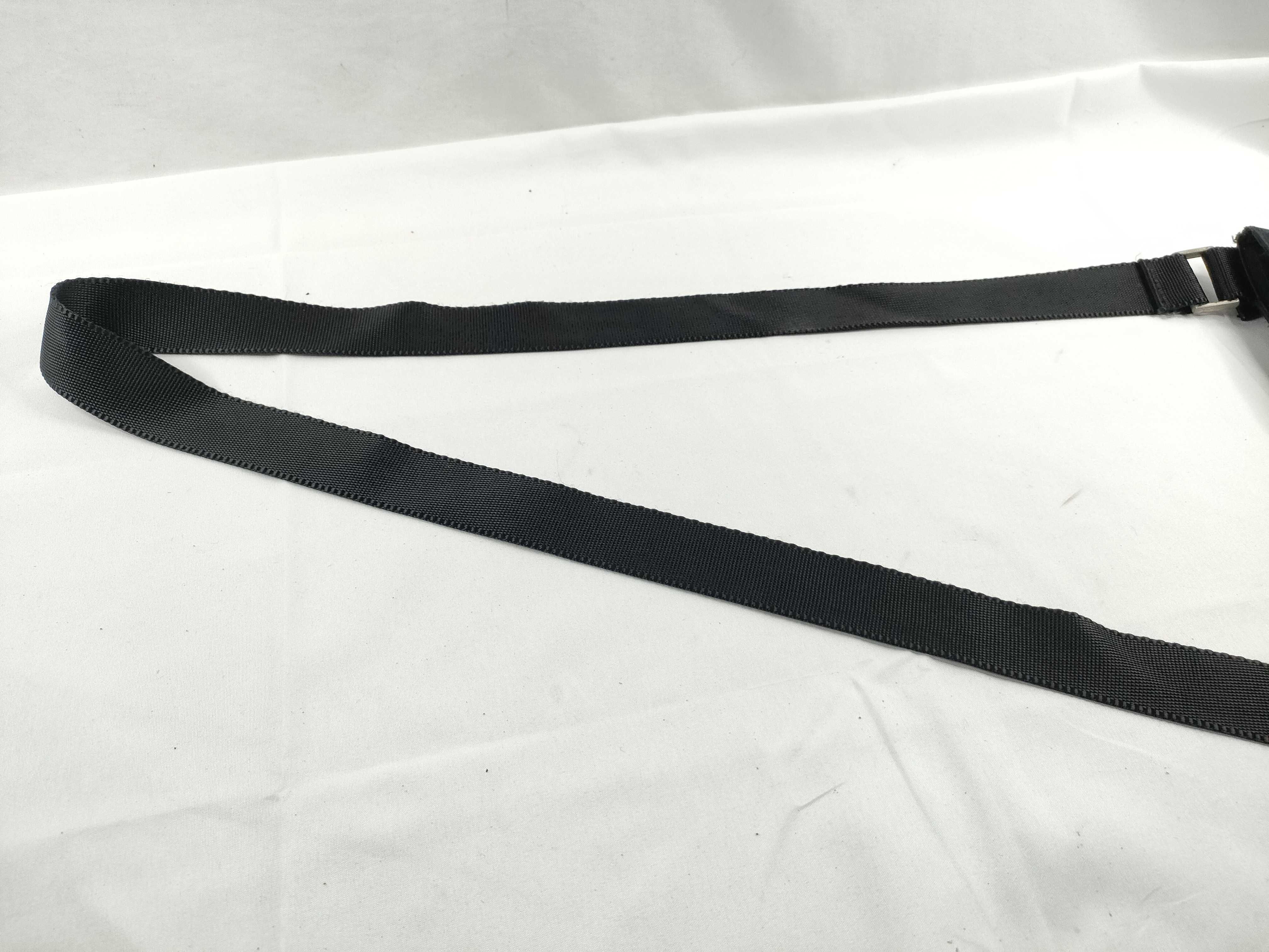 Nylon Triangle Plate Nylon Shoulder Bag Black Shoulder Bag — view 6