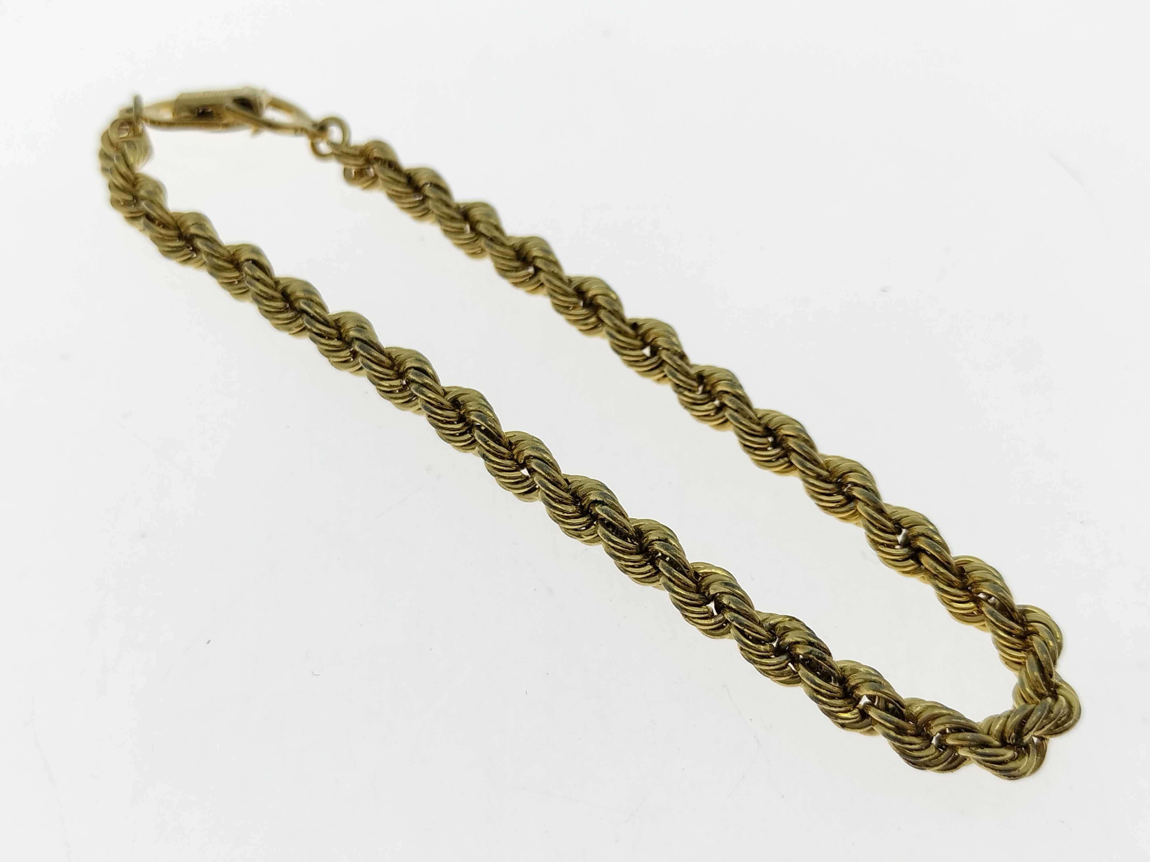 Rope Screw Bracelet Gold Bracelet/Bangle — view 2