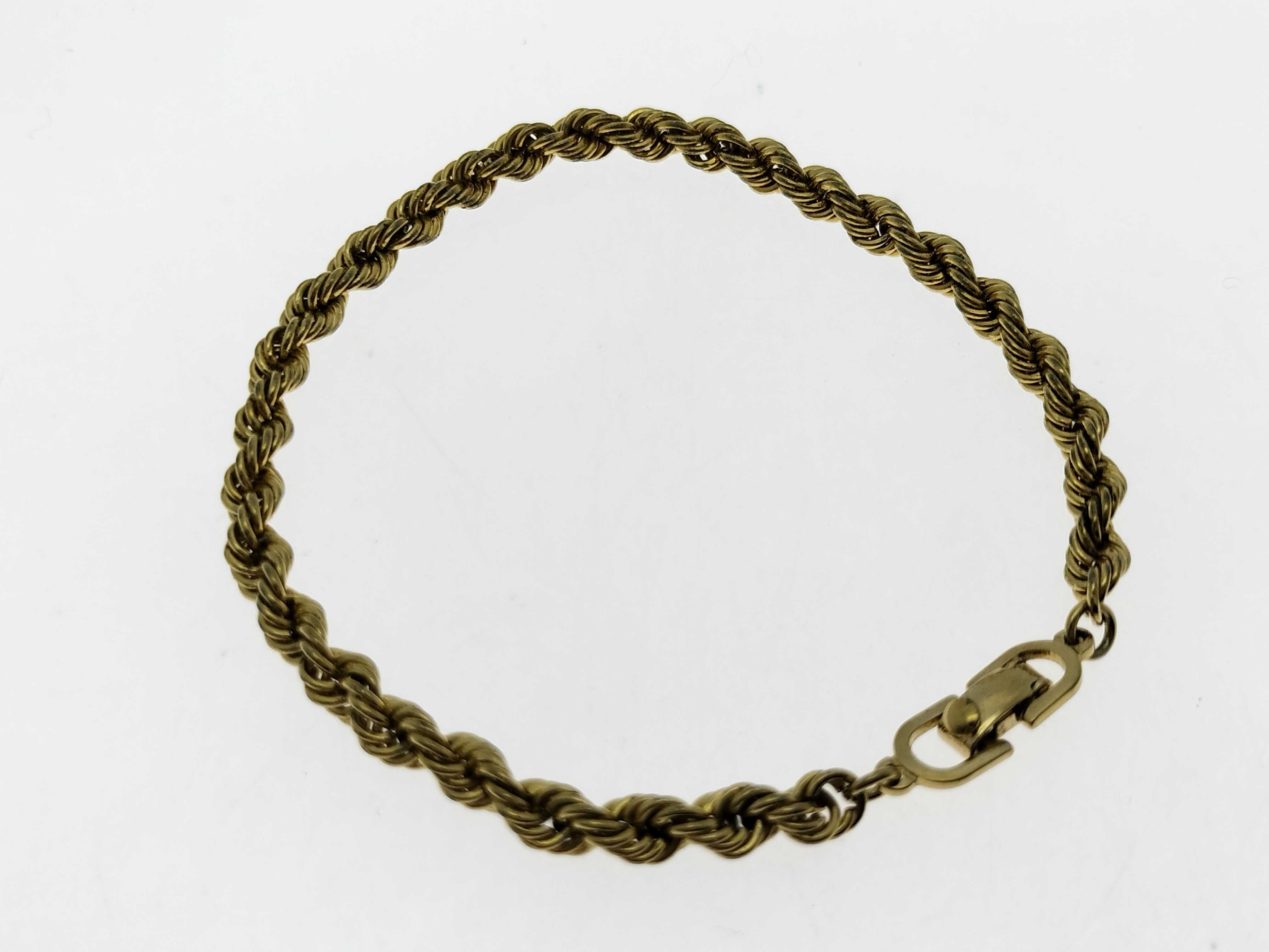 Rope Screw Bracelet Gold Bracelet/Bangle — view 7