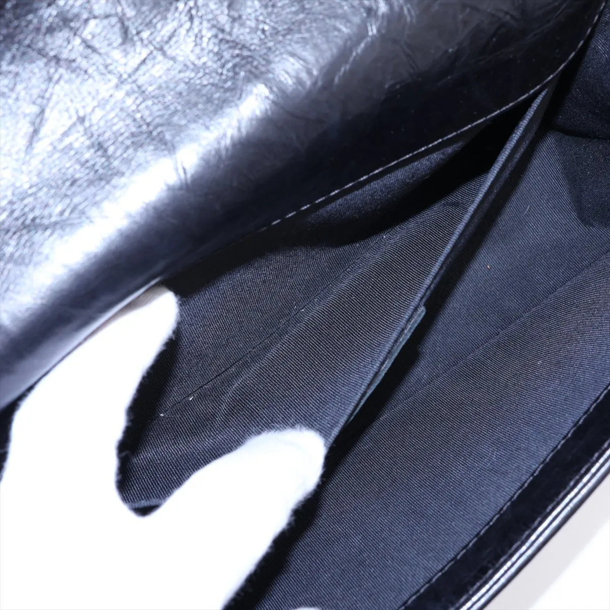 Boy Chanel 25 Leather Chain Shoulder Bag, Black with Gunmetal Hardware, 23367150, Serial Number 23, A67086 — view 8