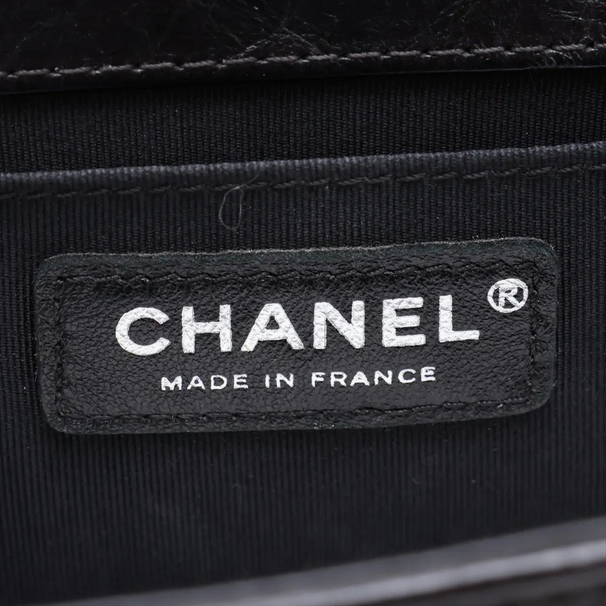 Boy Chanel 25 Leather Chain Shoulder Bag, Black with Gunmetal Hardware, 23367150, Serial Number 23, A67086 — view 9