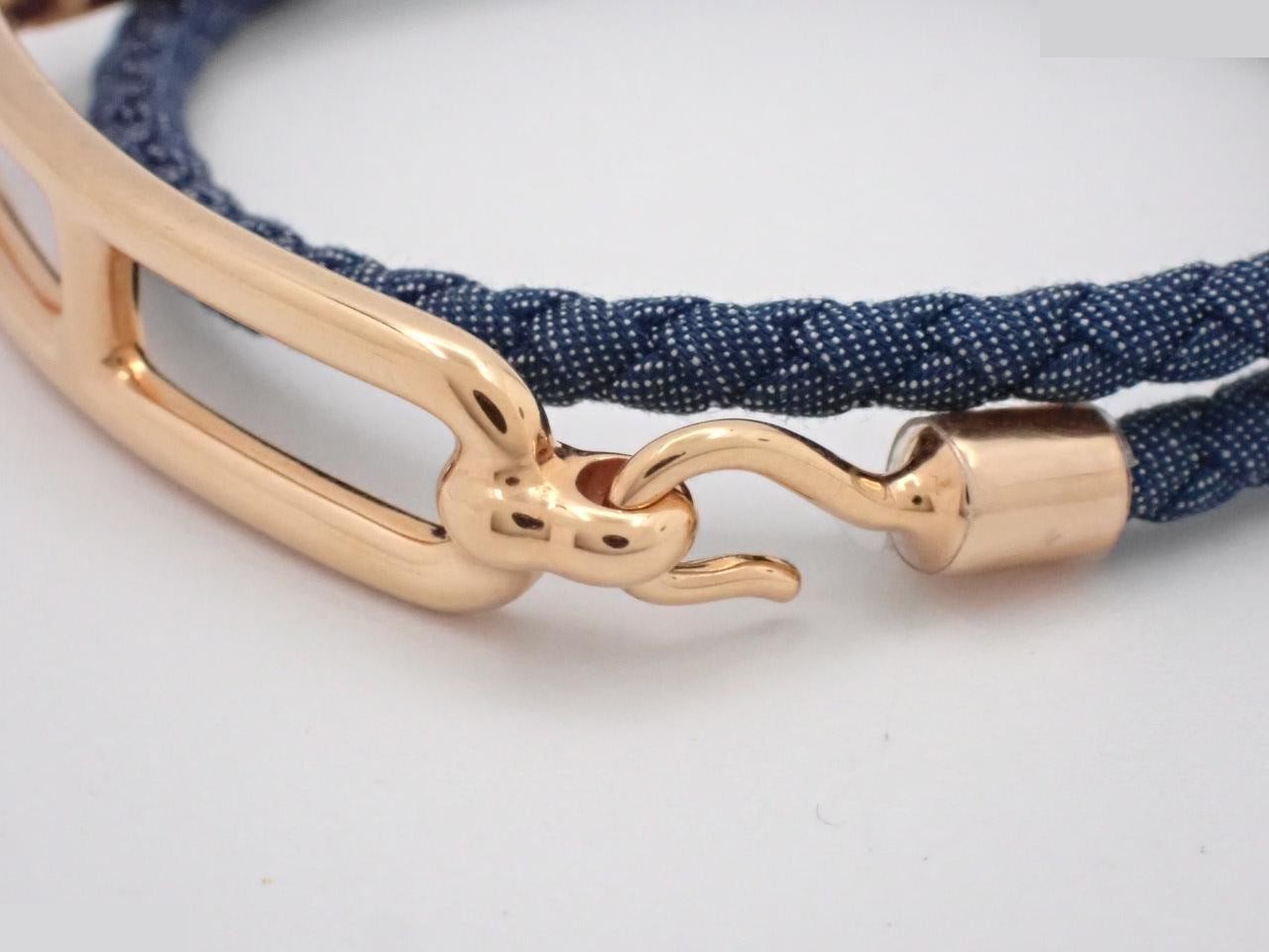 Luli Double Tour Denim, with protective seal, blue/gold hardware — view 3