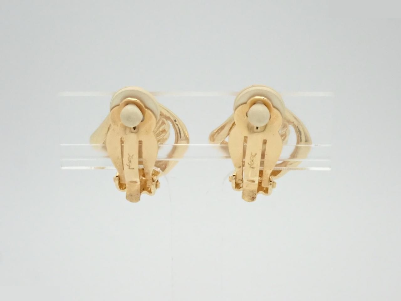 Diamond-shaped earrings, gold plated. — view 2