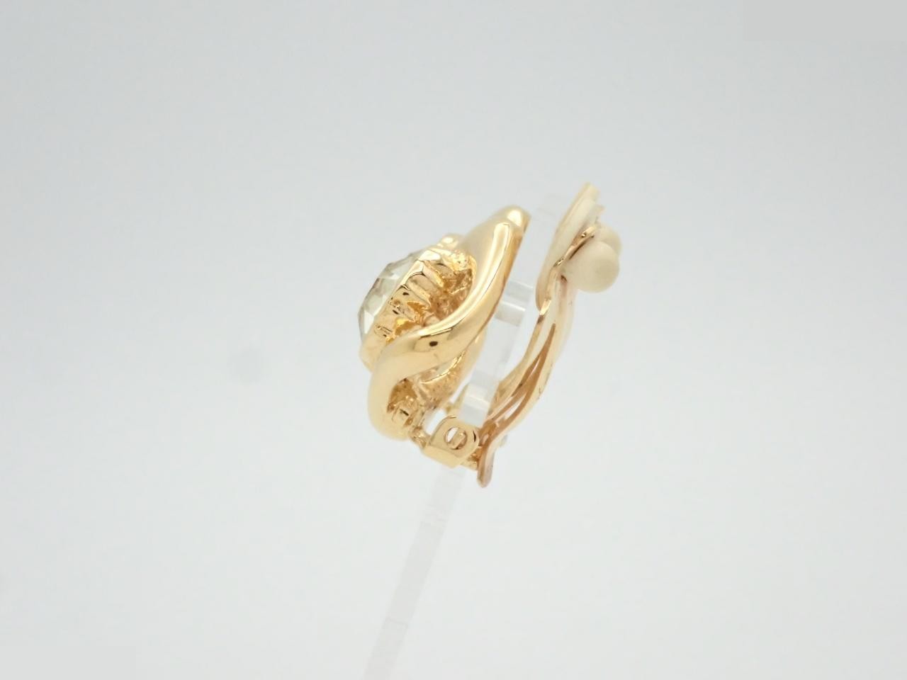 Diamond-shaped earrings, gold plated. — view 3
