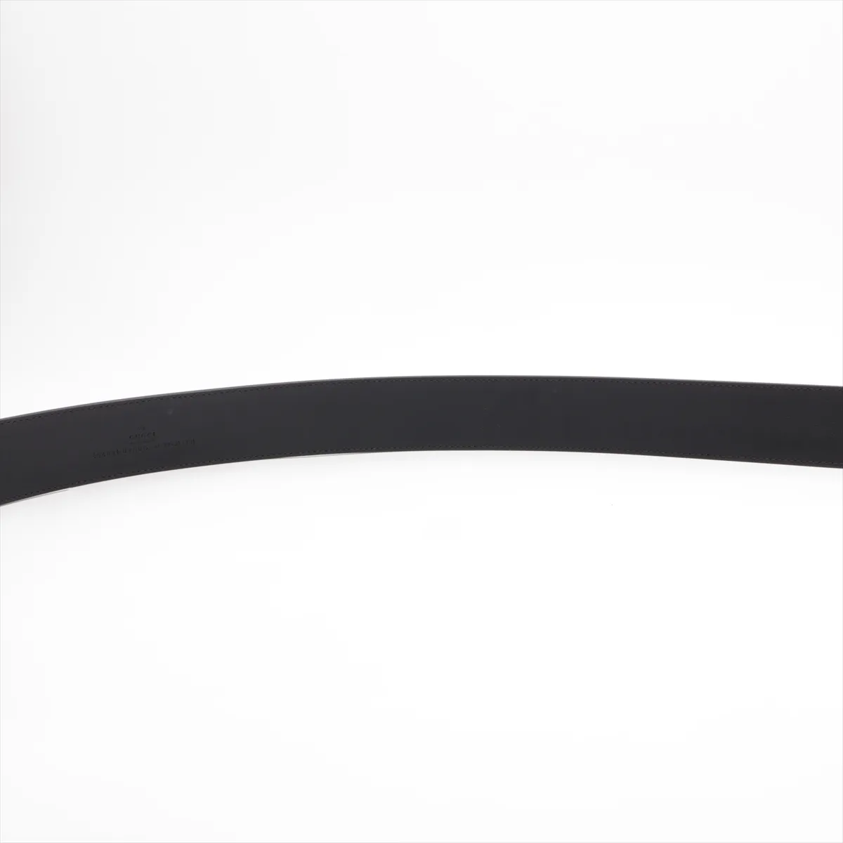 406831 GG Marmont Belt 80 Leather x GP Black x Gold — view 4