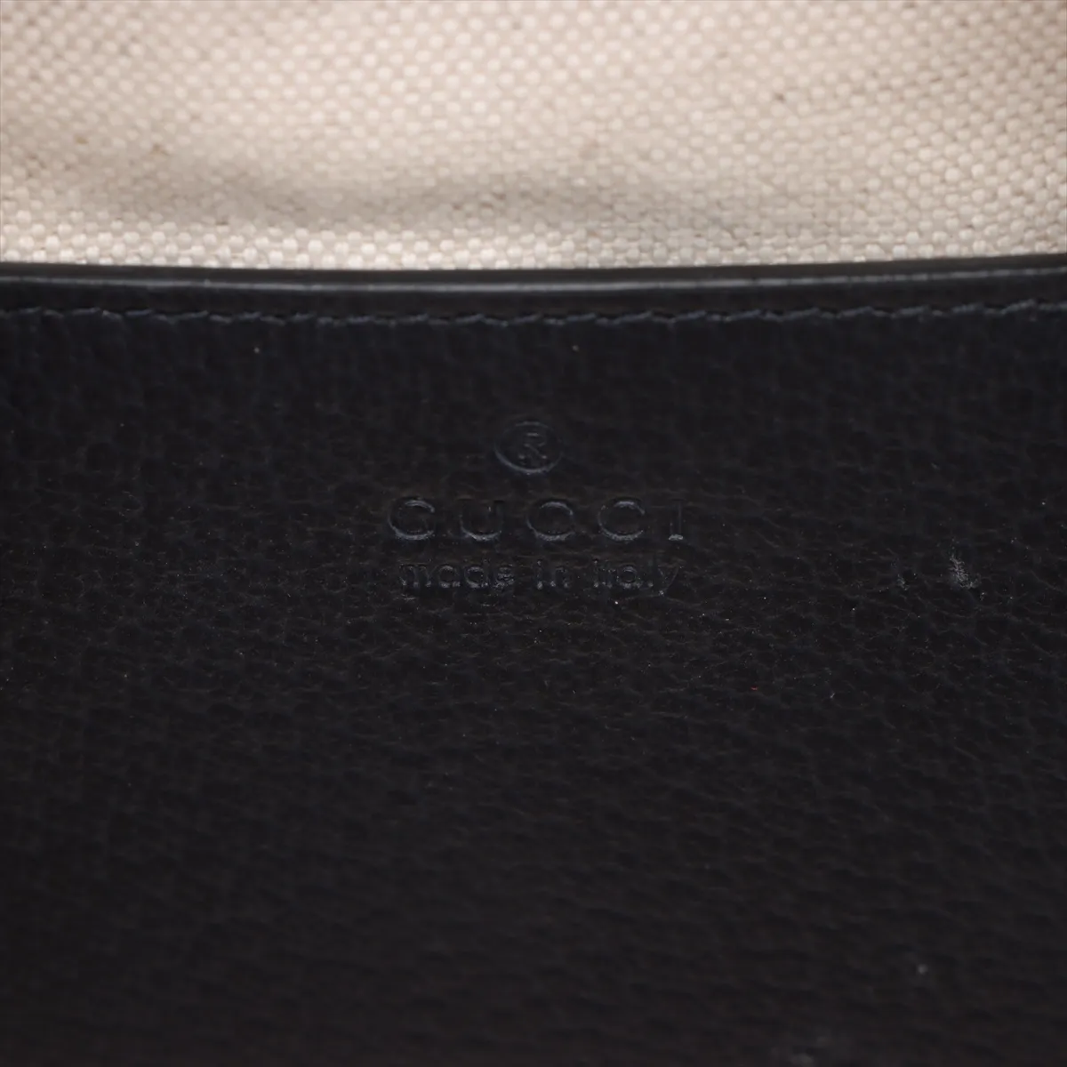 GG Supreme Ophidia PVC x Leather 2WAY Handbag Navy x Beige 772157 — view 9