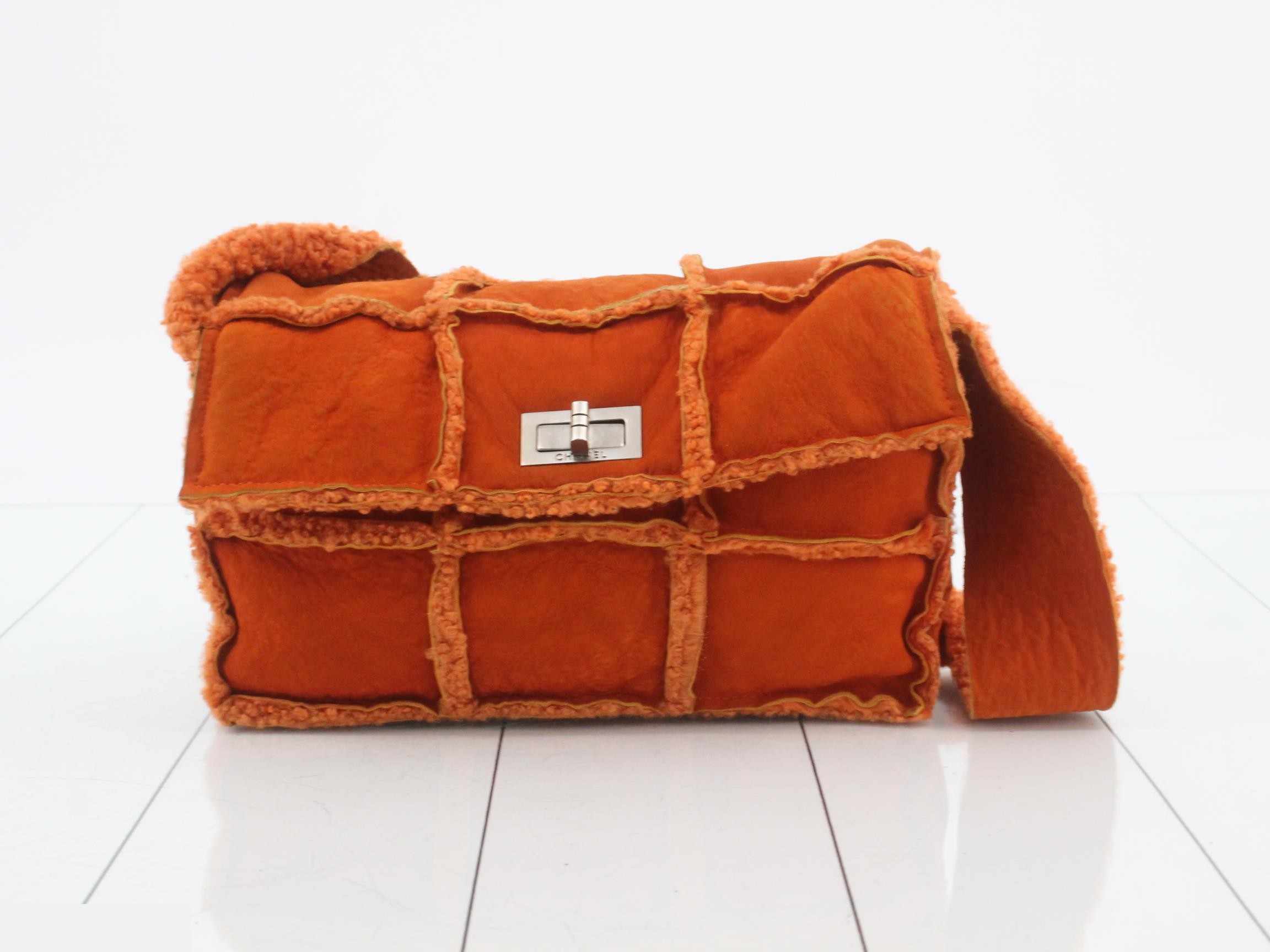 2.55 Chocolate Bar Mouton Semi-Shoulder Bag
