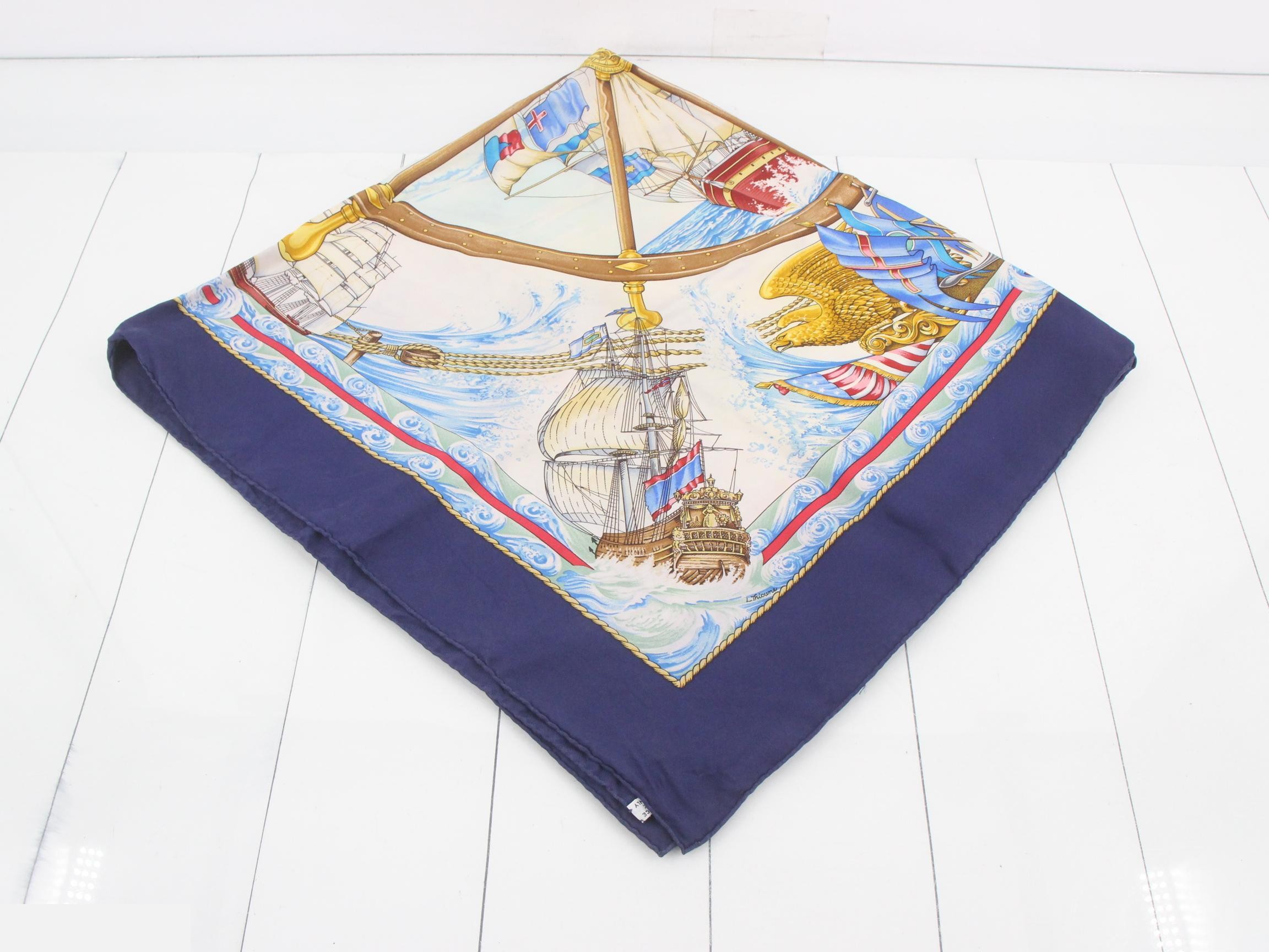 Carre 90 Silk "Let the Wind Blow" Scarf — view 2
