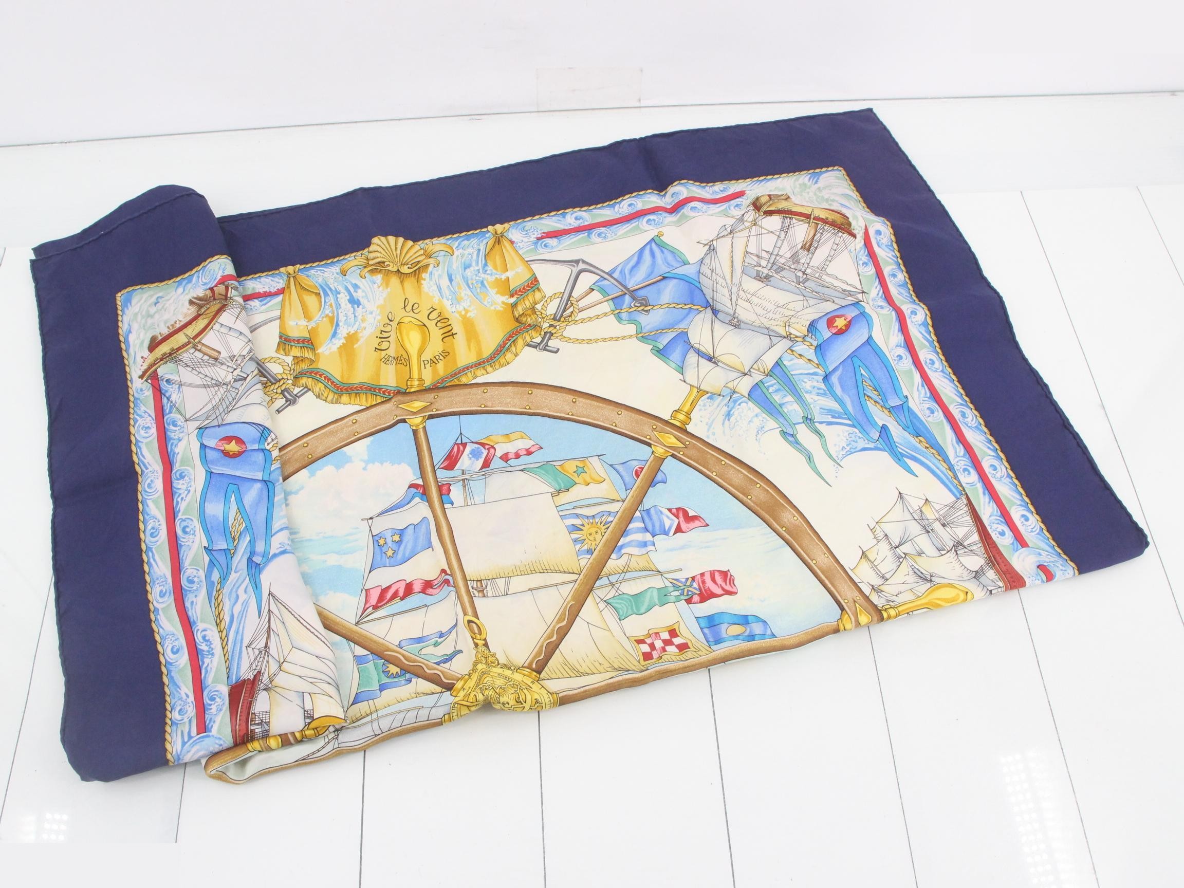 Carre 90 Silk "Let the Wind Blow" Scarf — view 3