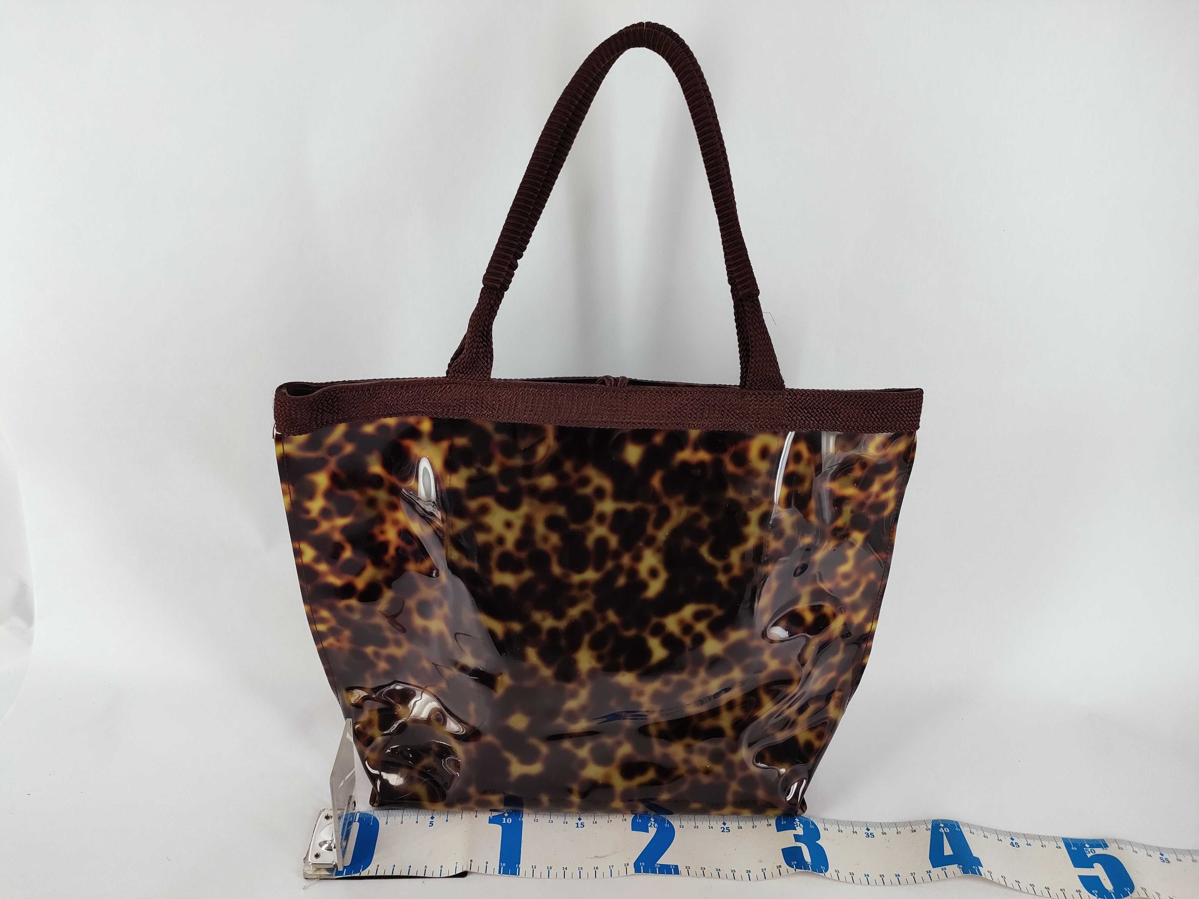 handbag, leopard print, YSL logo handbag — view 2