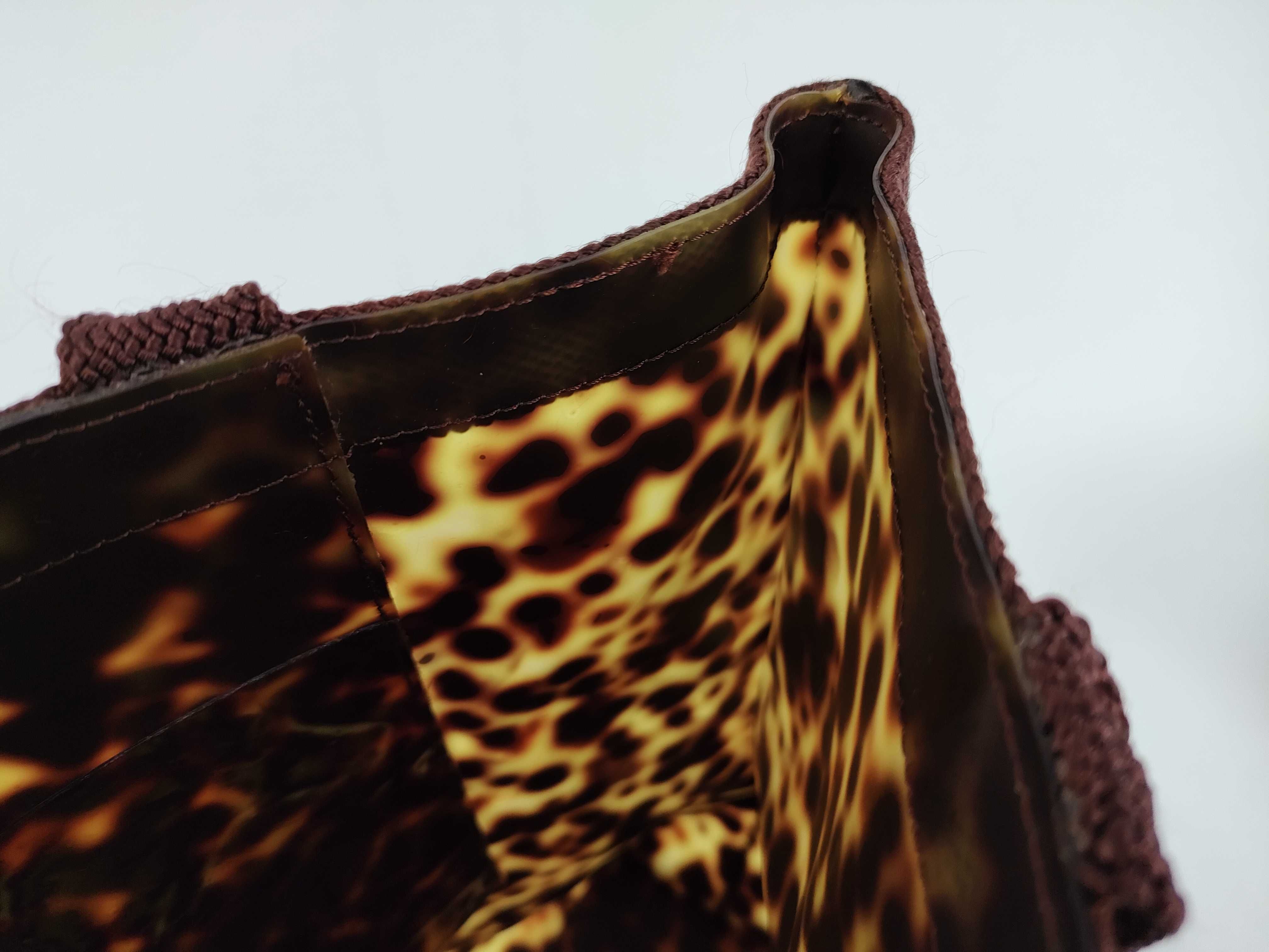 handbag, leopard print, YSL logo handbag — view 9
