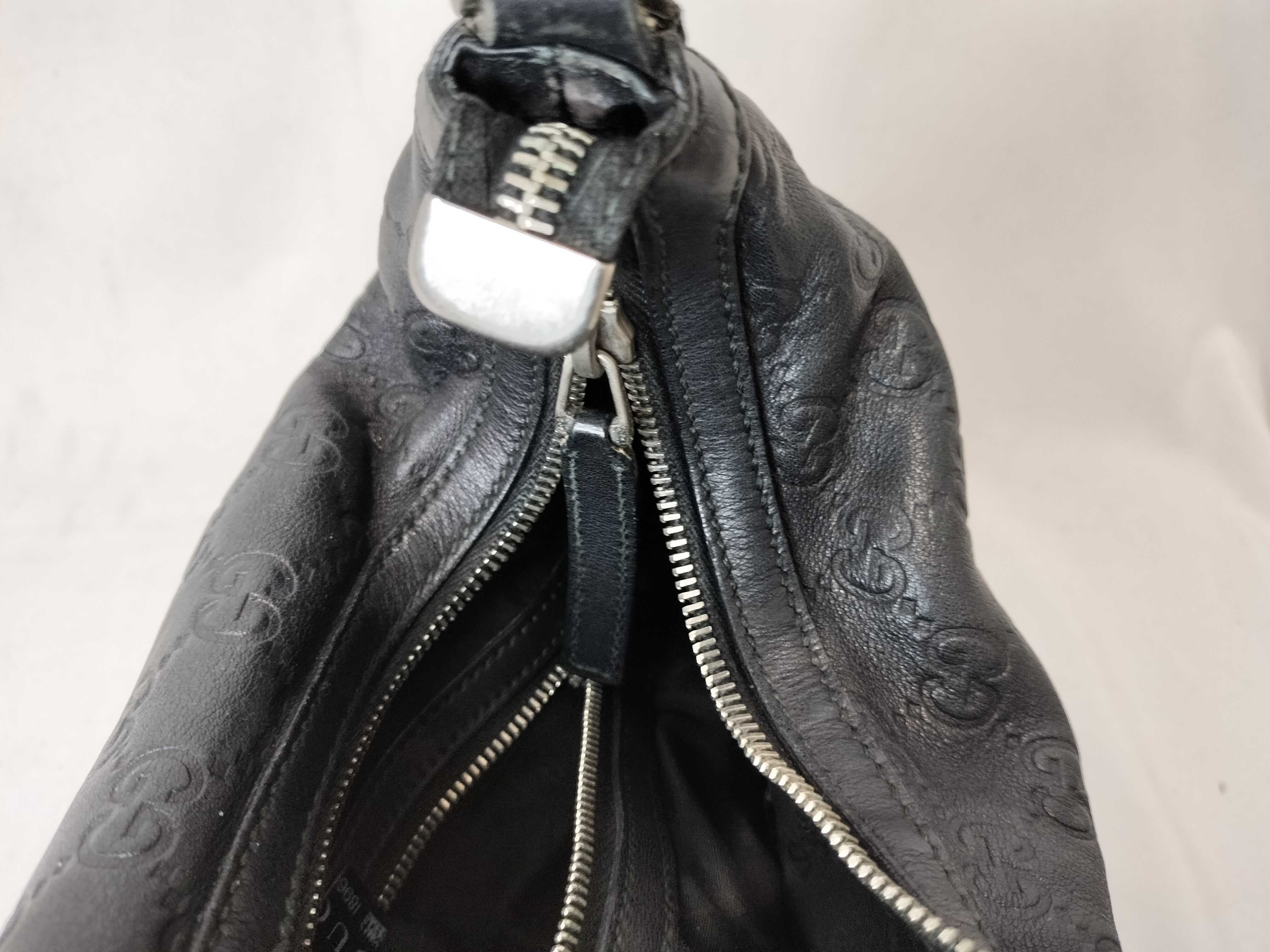 Black Leather Pea Shoulder Bag (Handbag) — view 11