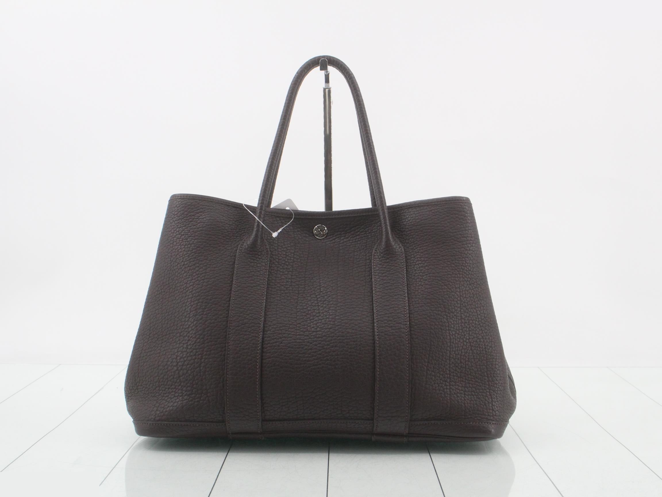 Garden Party PM N Engraved Tote Bag Brown — view 2