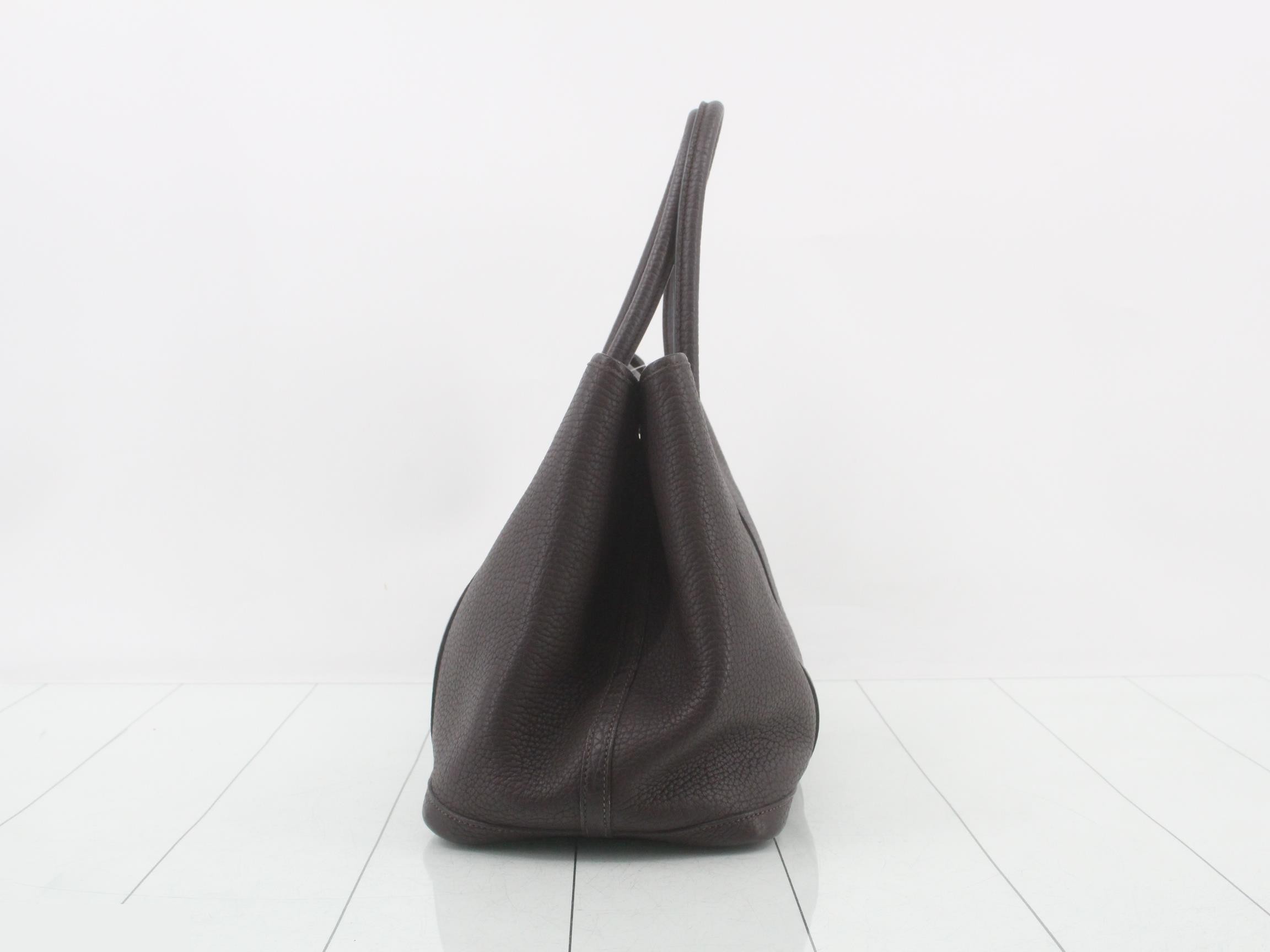 Garden Party PM N Engraved Tote Bag Brown — view 4