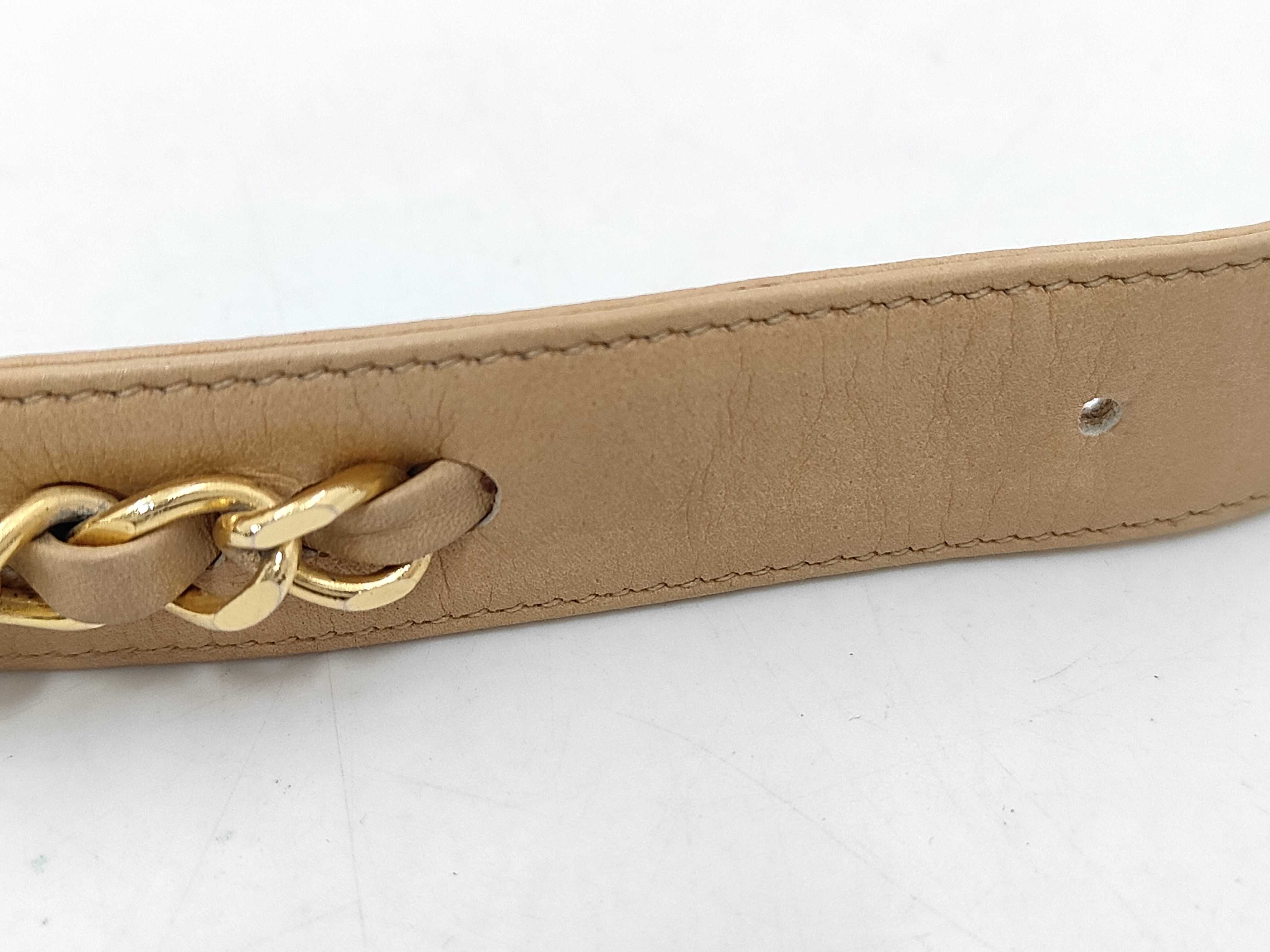 Matelassé Turnlock Coco Waist Bag, Beige, Size 75 — view 4
