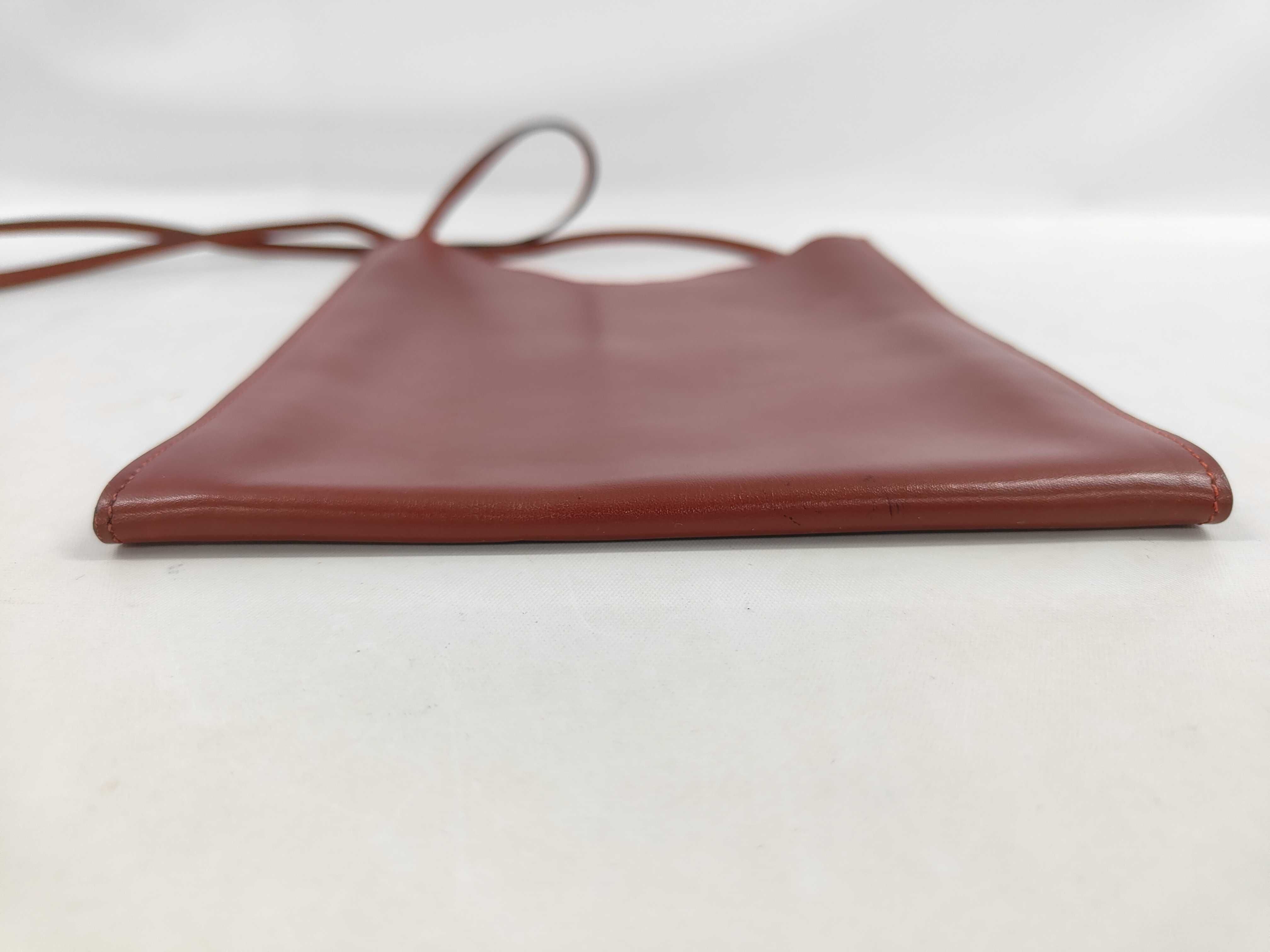 Omenitou Calfskin Bordeaux Shoulder Bag — view 3