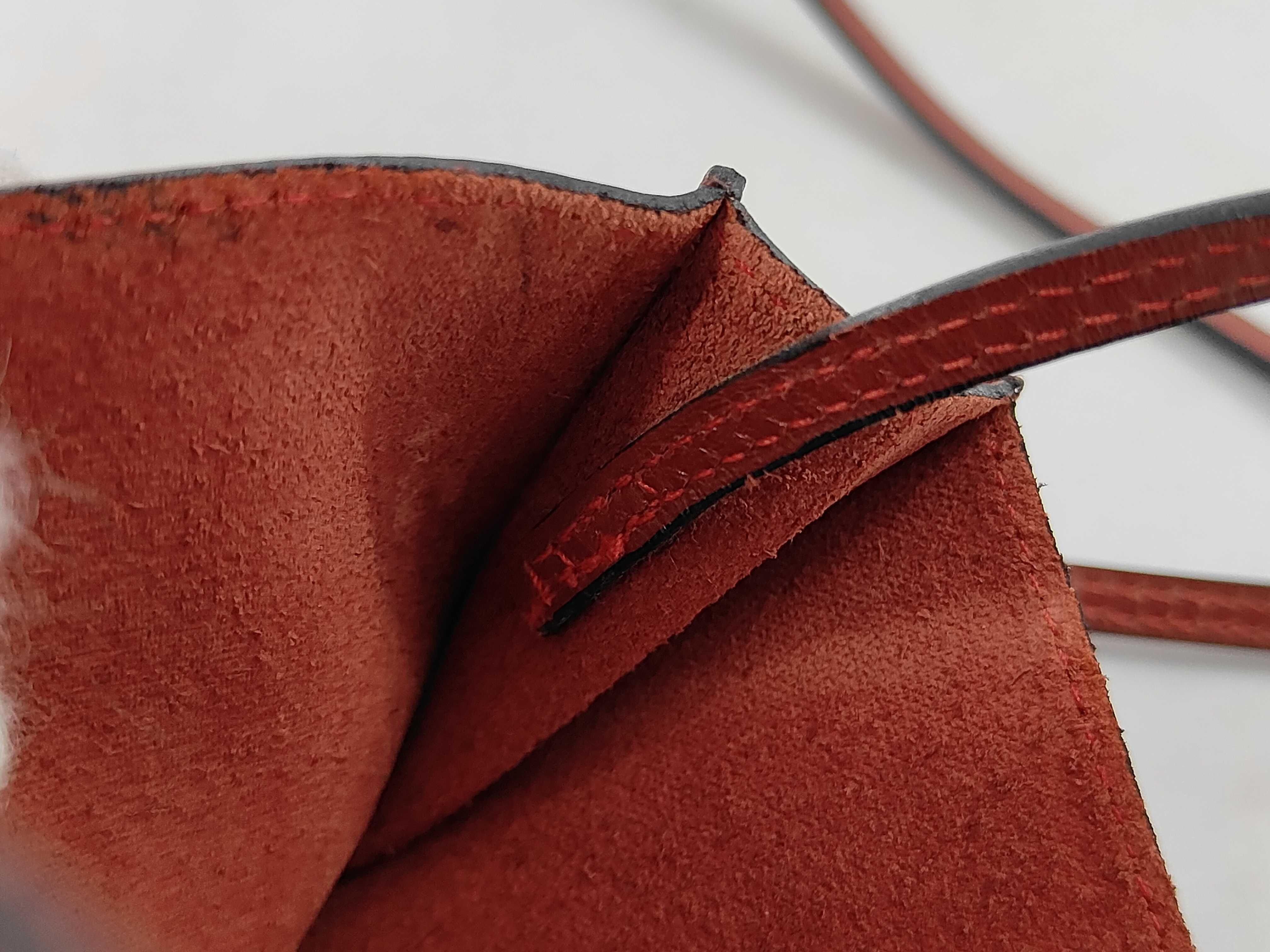 Omenitou Calfskin Bordeaux Shoulder Bag — view 6