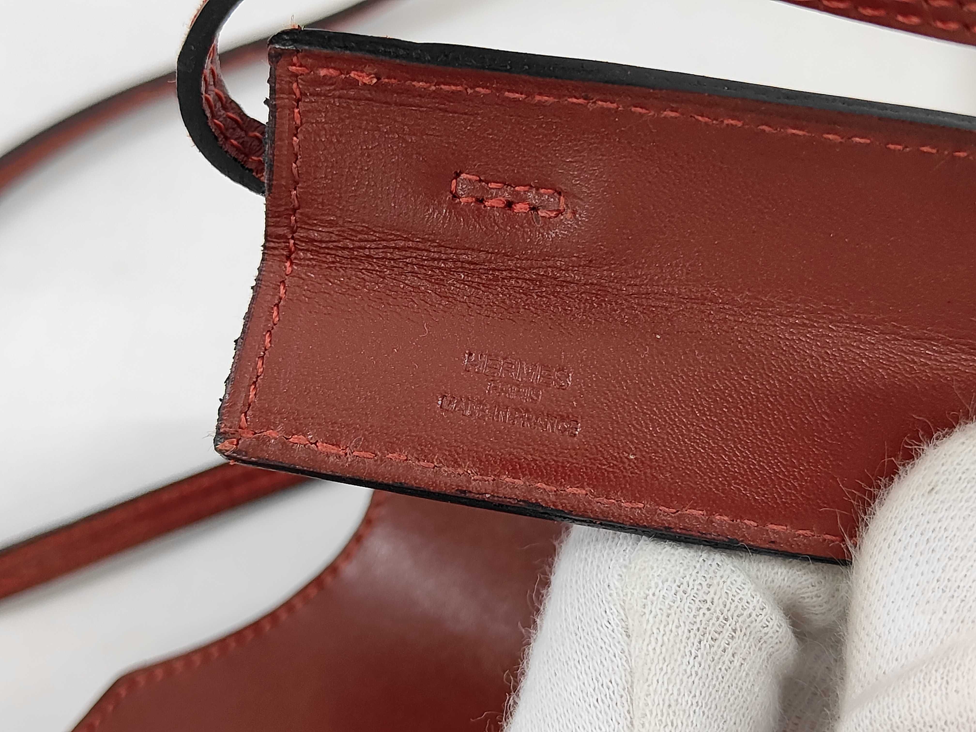 Omenitou Calfskin Bordeaux Shoulder Bag — view 8