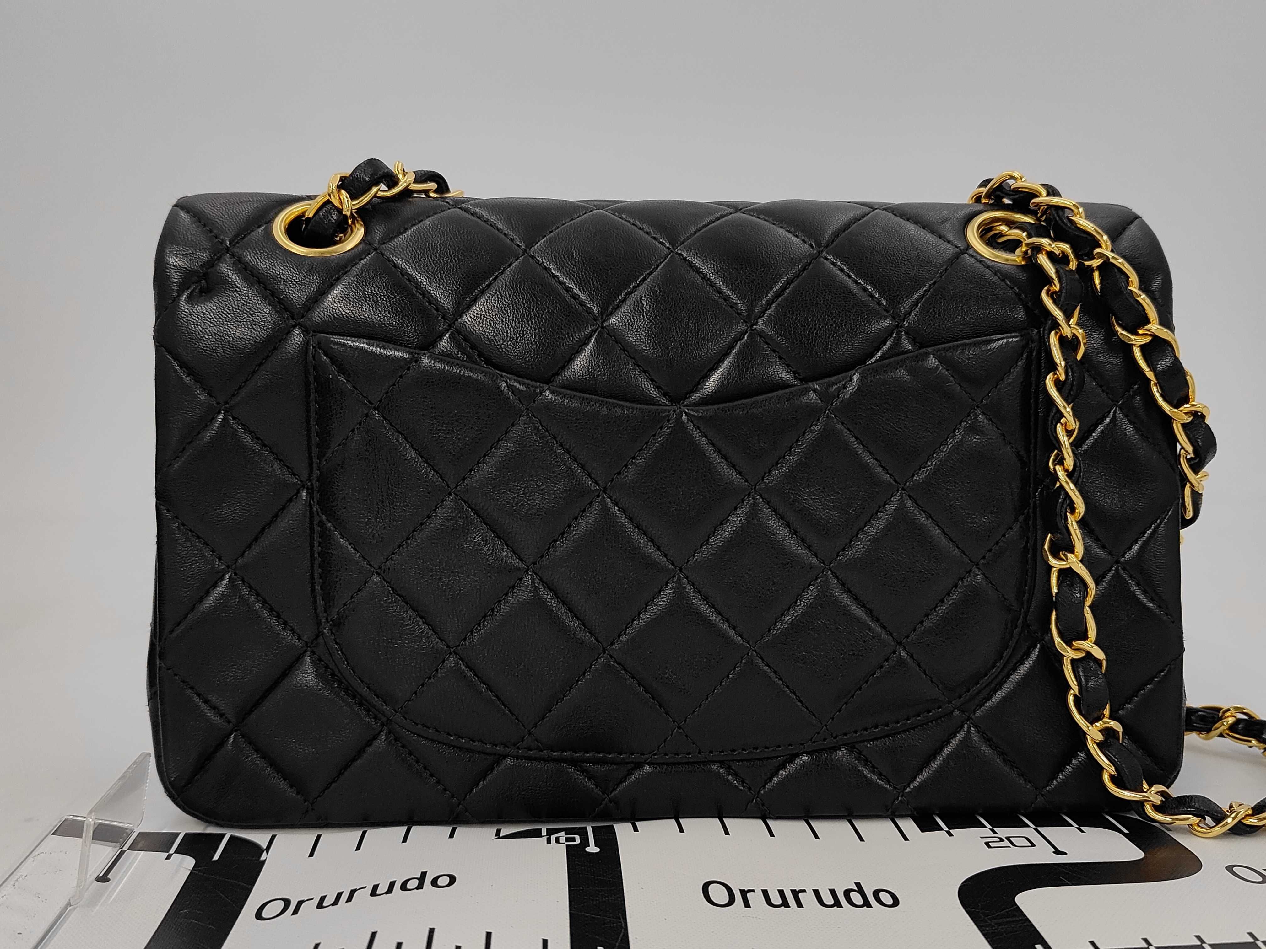 Lambskin Matelassé 23 Double Flap Chain Shoulder Bag — view 2