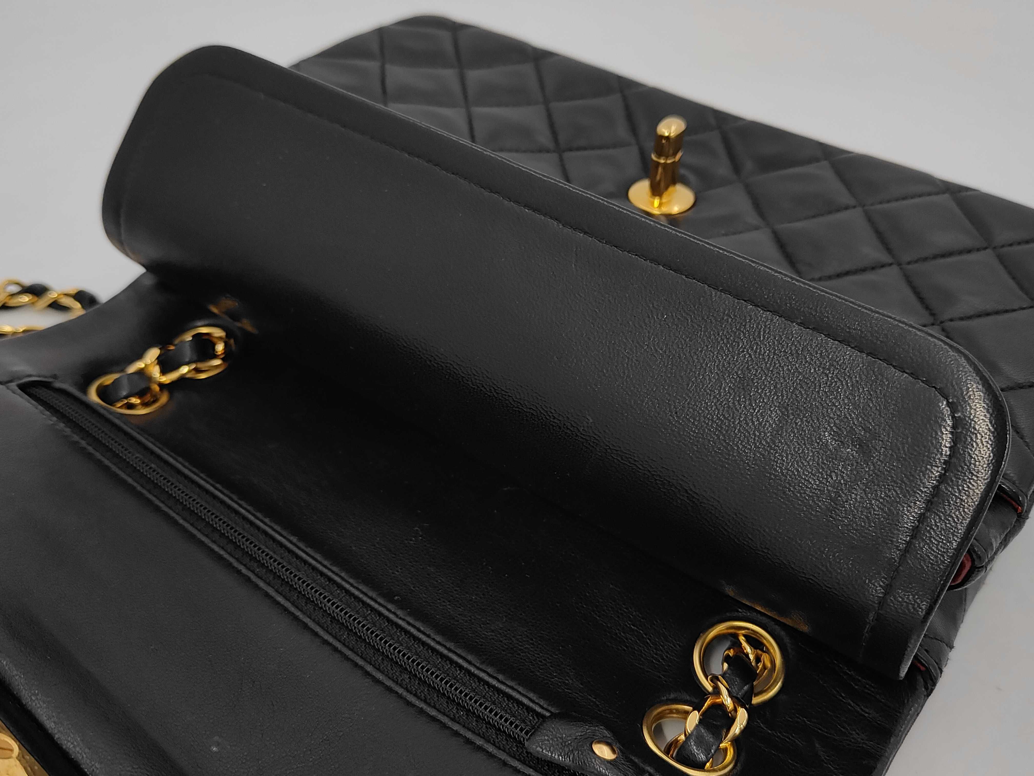 Lambskin Matelassé 23 Double Flap Chain Shoulder Bag — view 13