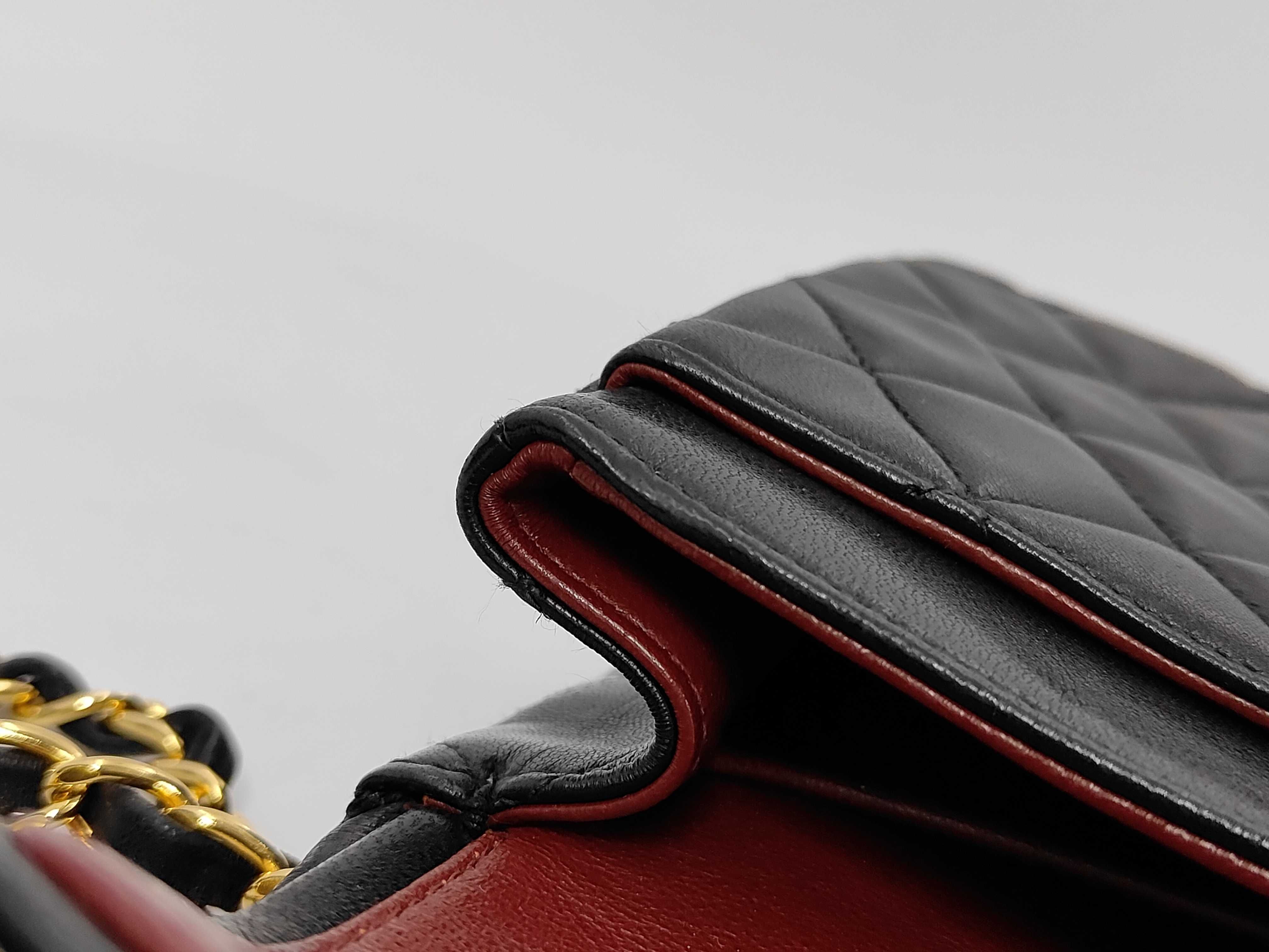 Lambskin Matelassé 23 Double Flap Chain Shoulder Bag — view 14