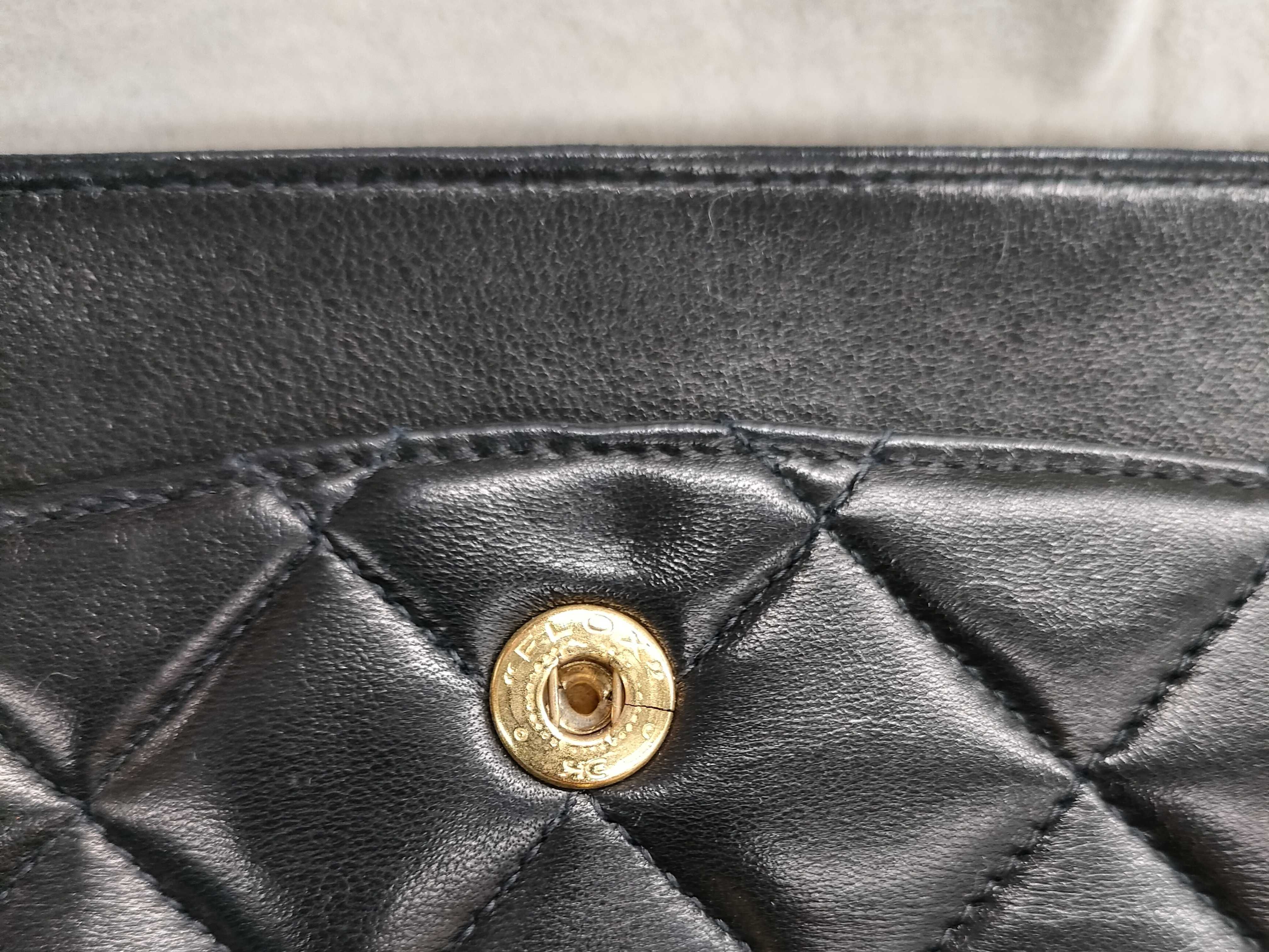 Lambskin Matelassé 23 Double Flap Chain Shoulder Bag — view 15