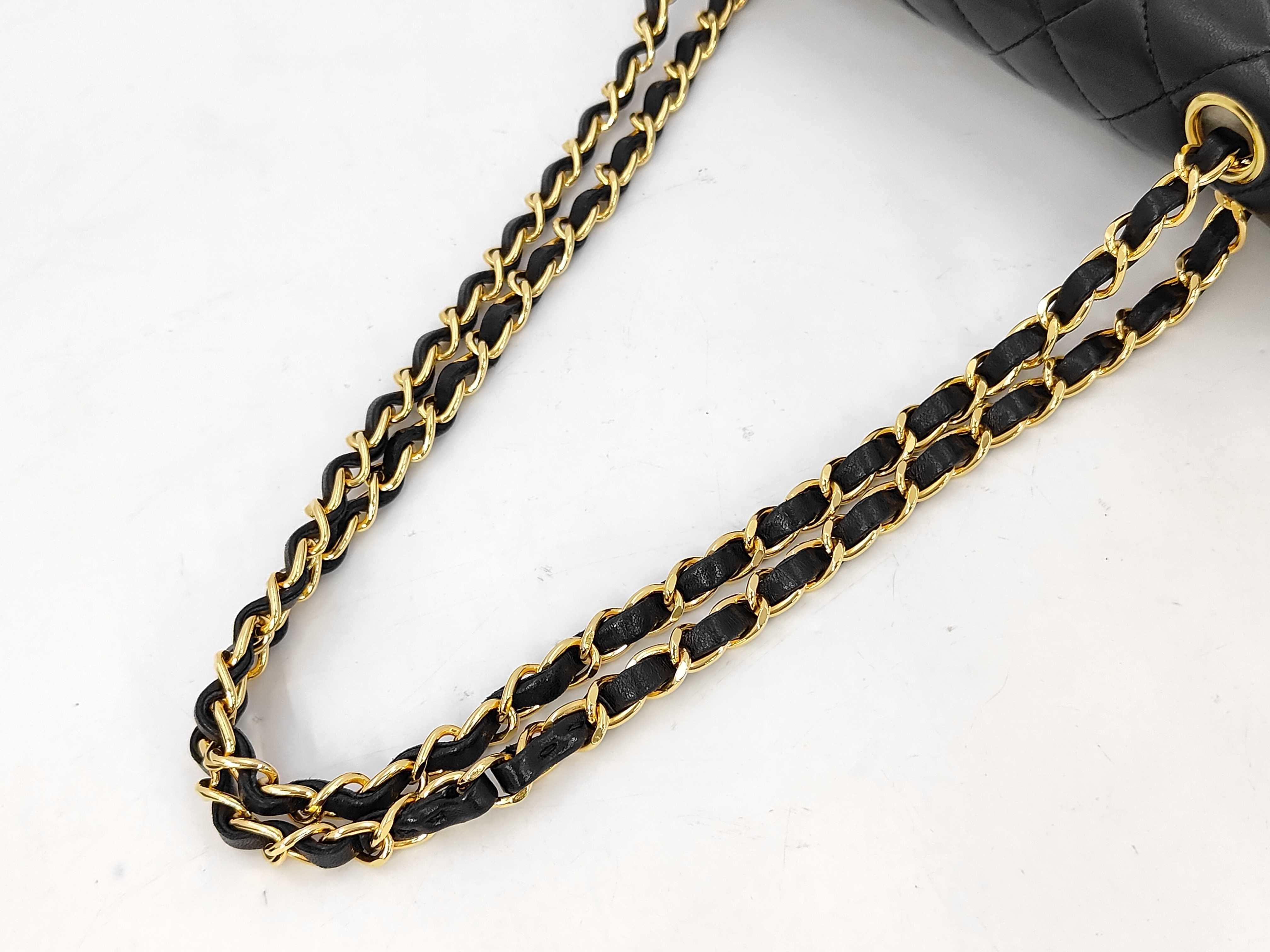 Lambskin Matelassé 23 Double Flap Chain Shoulder Bag — view 5