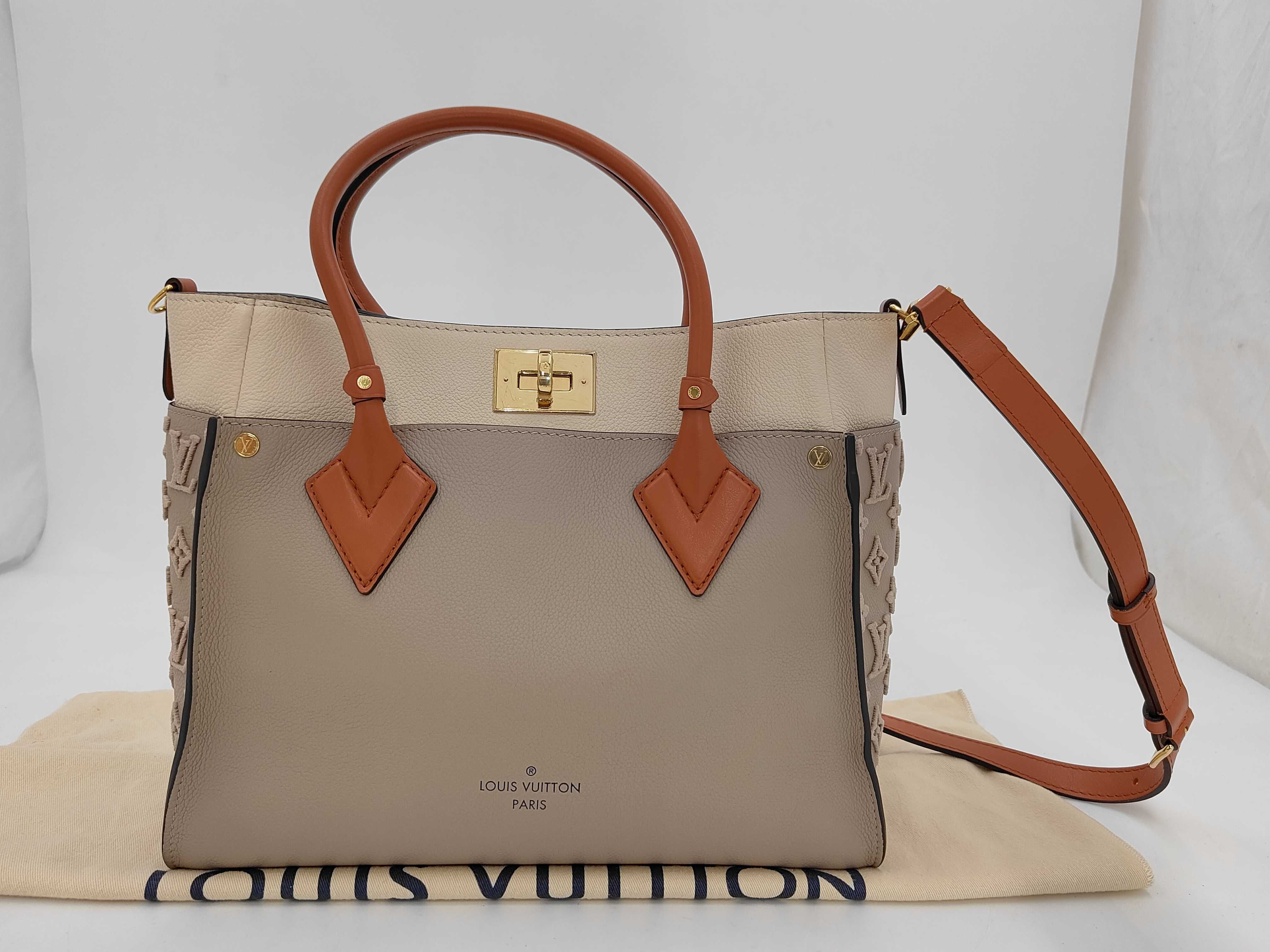 On My Side MM Monogram Tuffetage Grain Calfskin Handbag M53825
